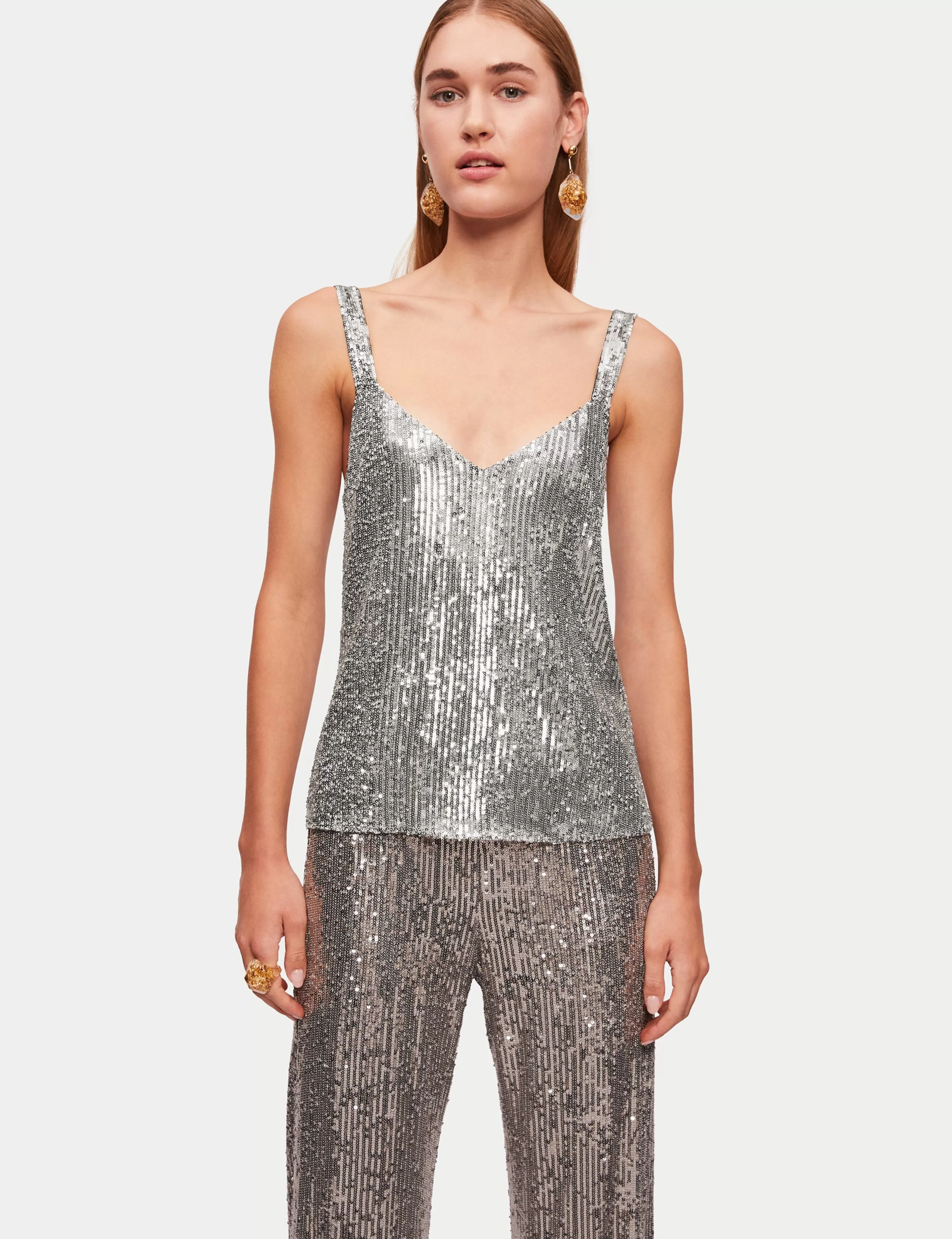 Jigsaw Sequin Cami-Women Tops