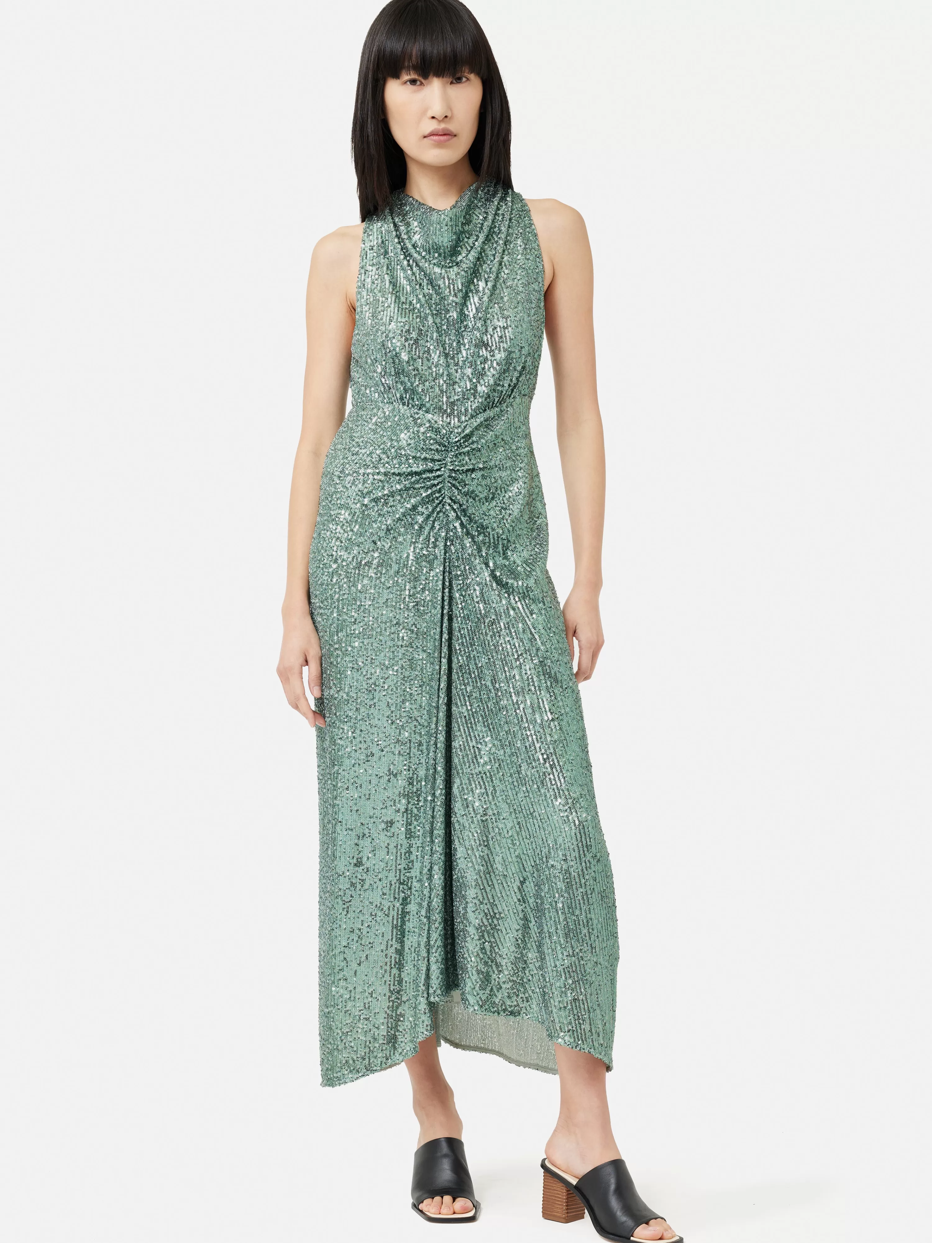 Jigsaw Sequin High Neck Dress-Women Dresses & Jumpsuits