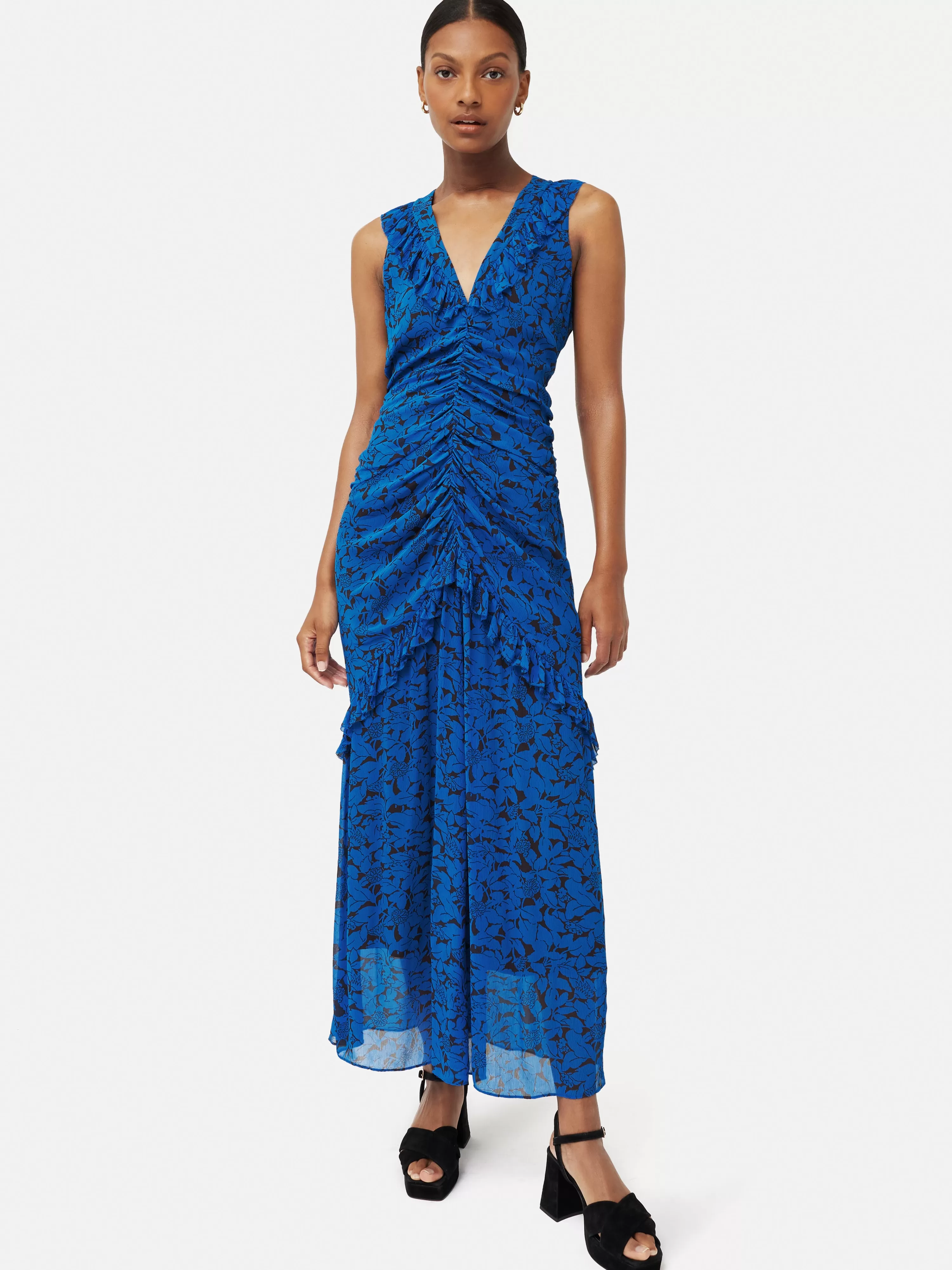 Jigsaw Shadow Leaf Crinkle Dress-Women Dresses & Jumpsuits