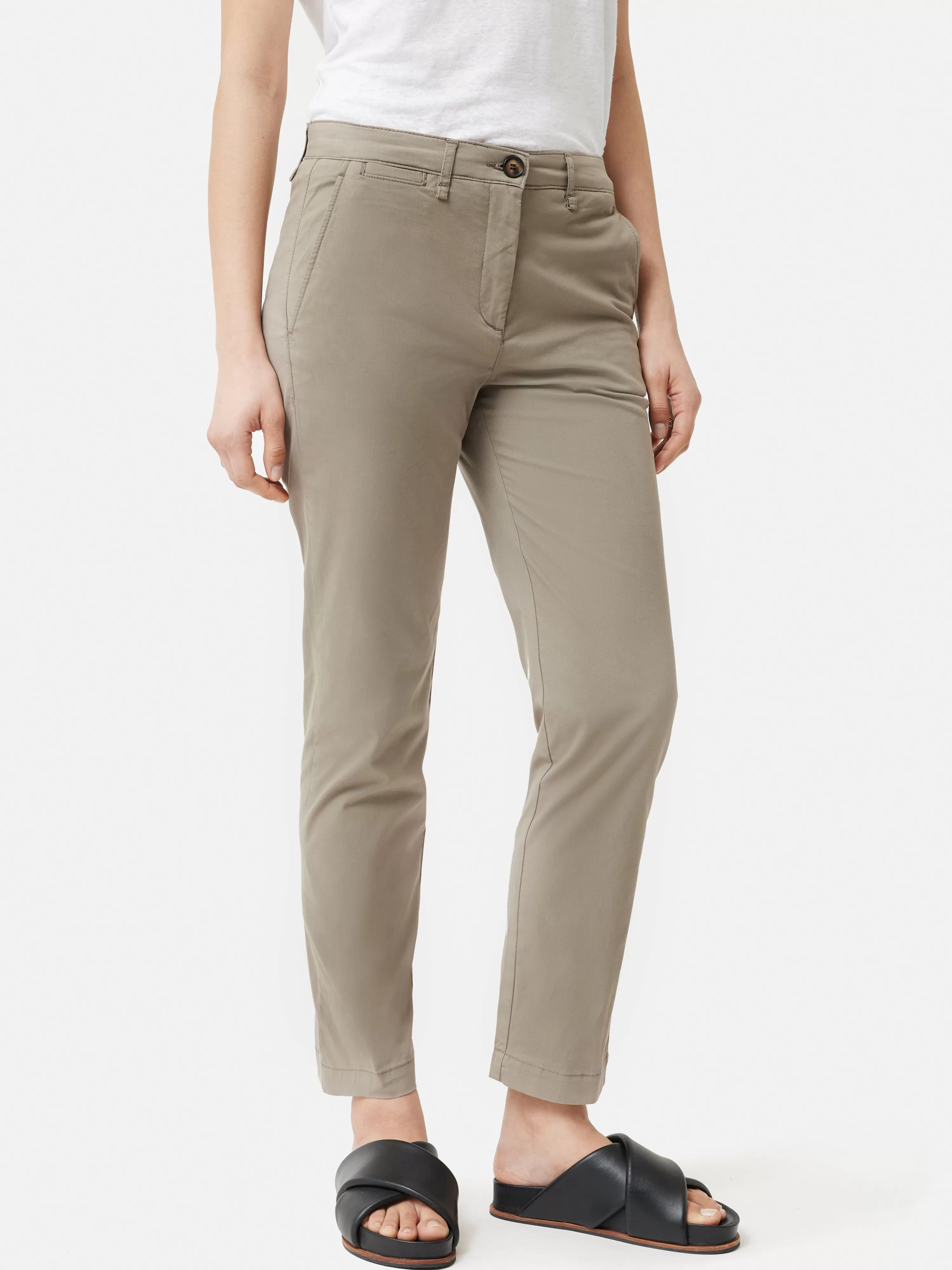 Jigsaw Slim Leg Cotton Chino-Women Trousers