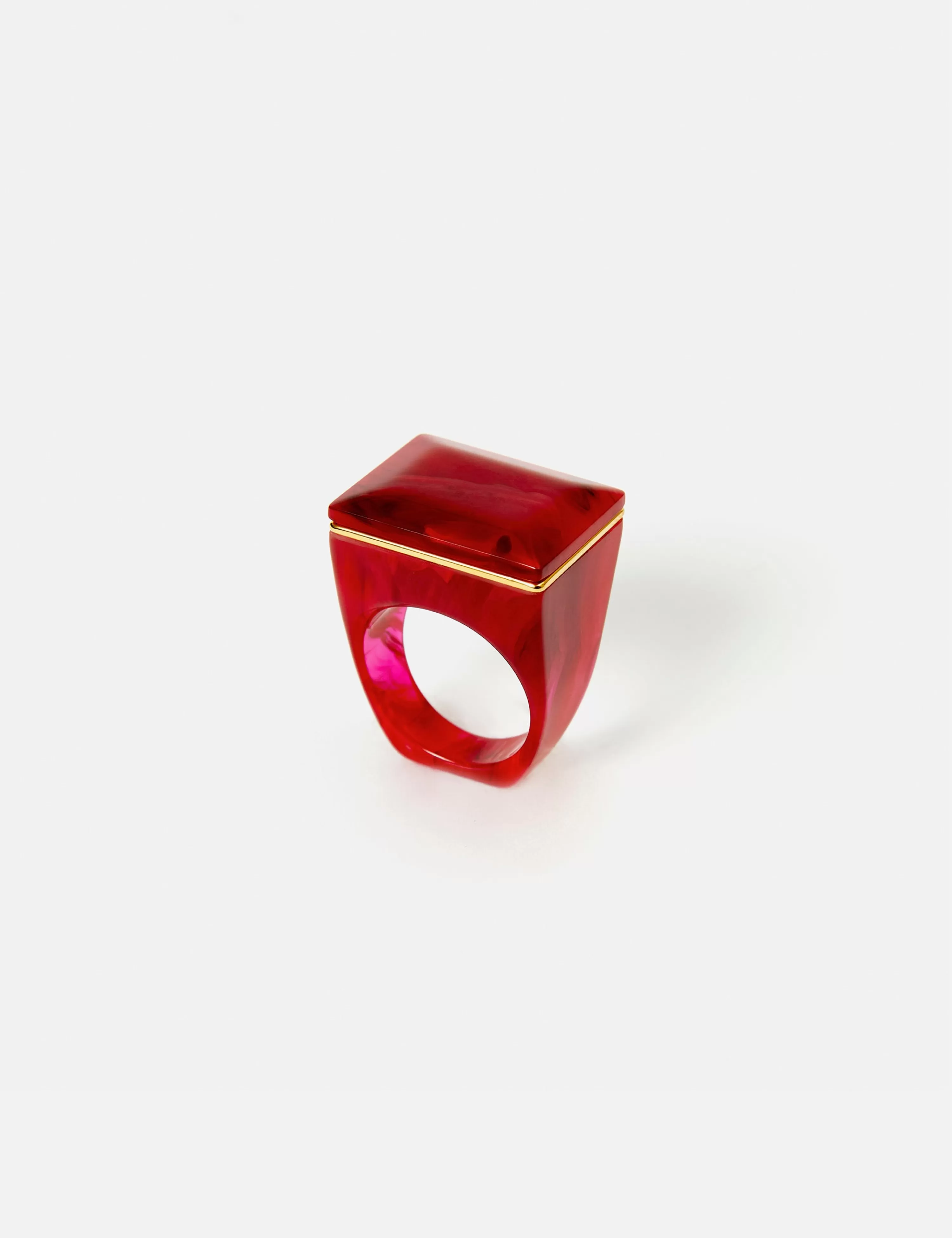 Jigsaw Square Resin Ring-Women Jewellery