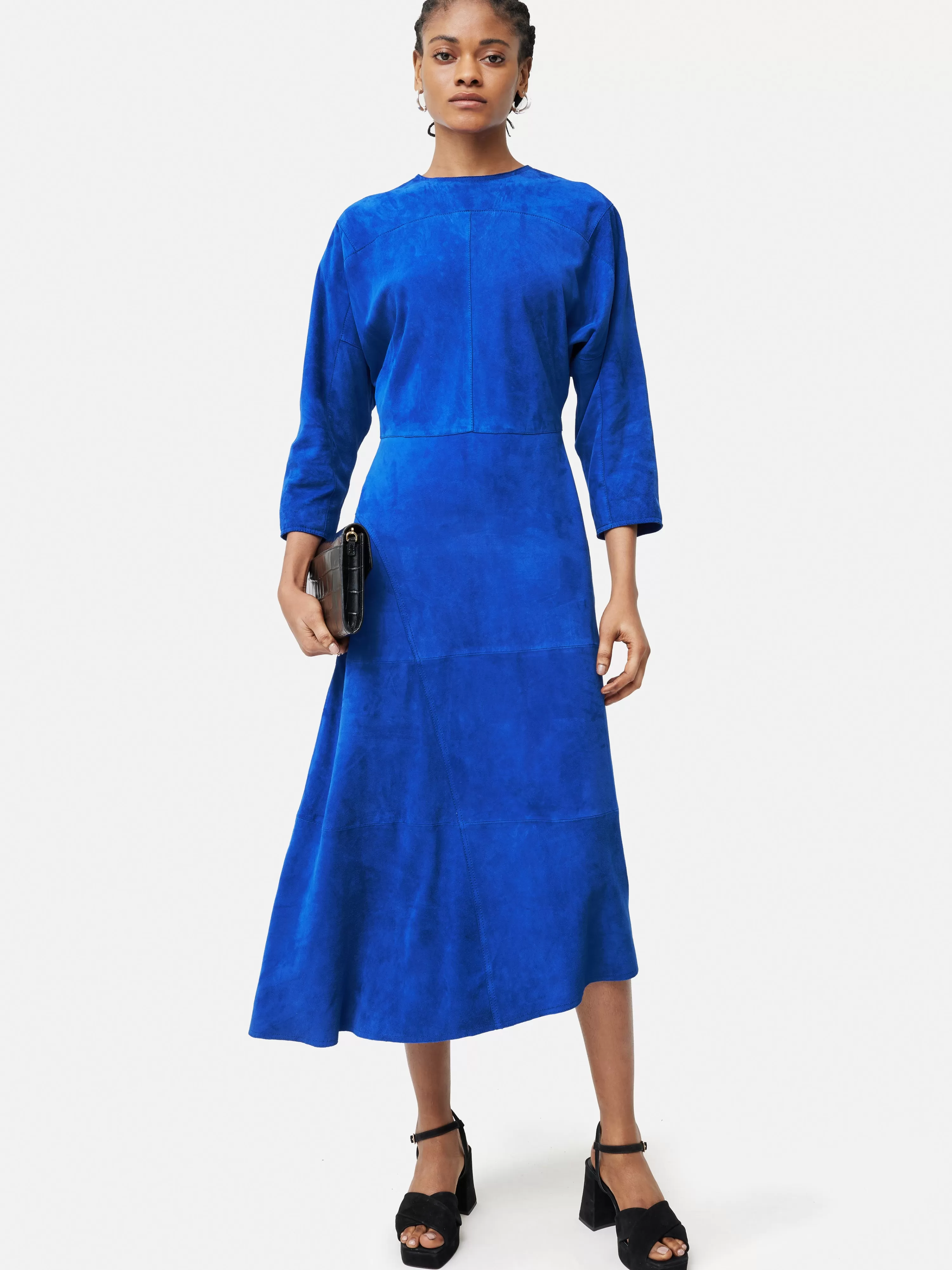 Jigsaw Suede Asymmetric Dress-Women Dresses & Jumpsuits