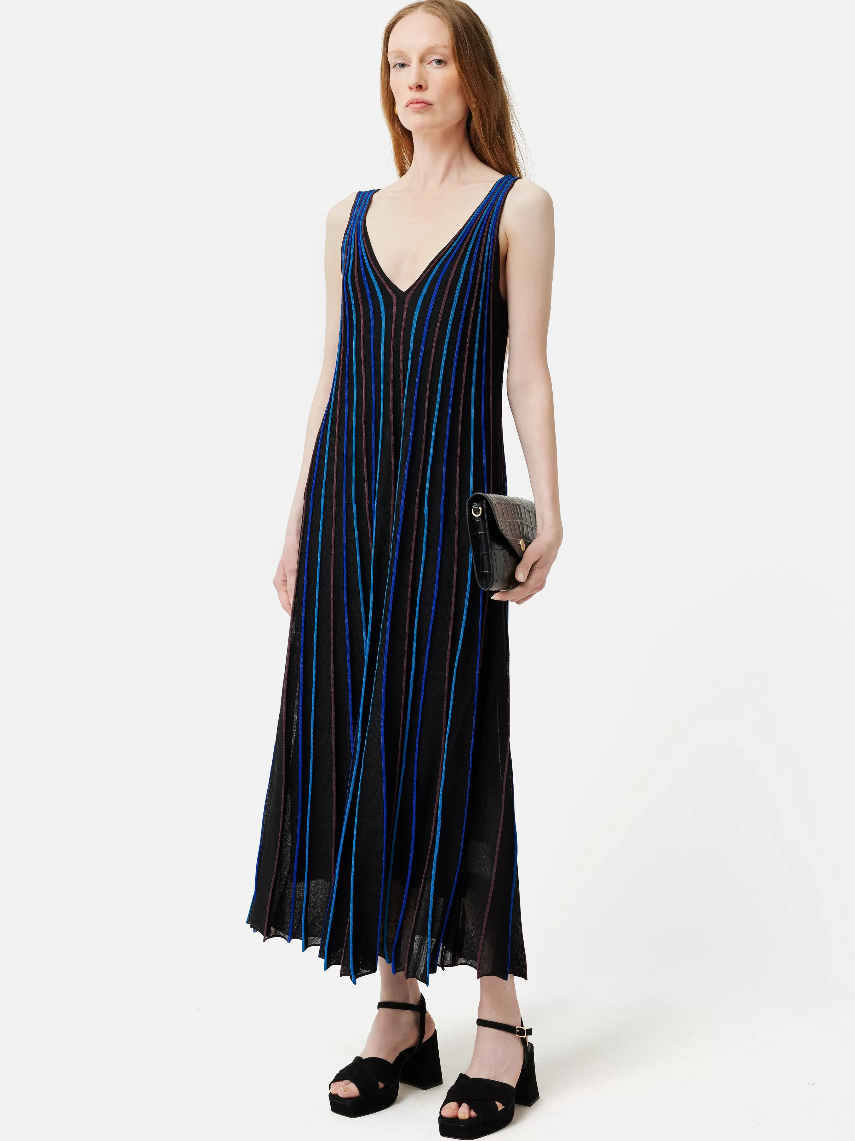 Jigsaw Sunray Stripe Knitted Dress-Women Dresses & Jumpsuits