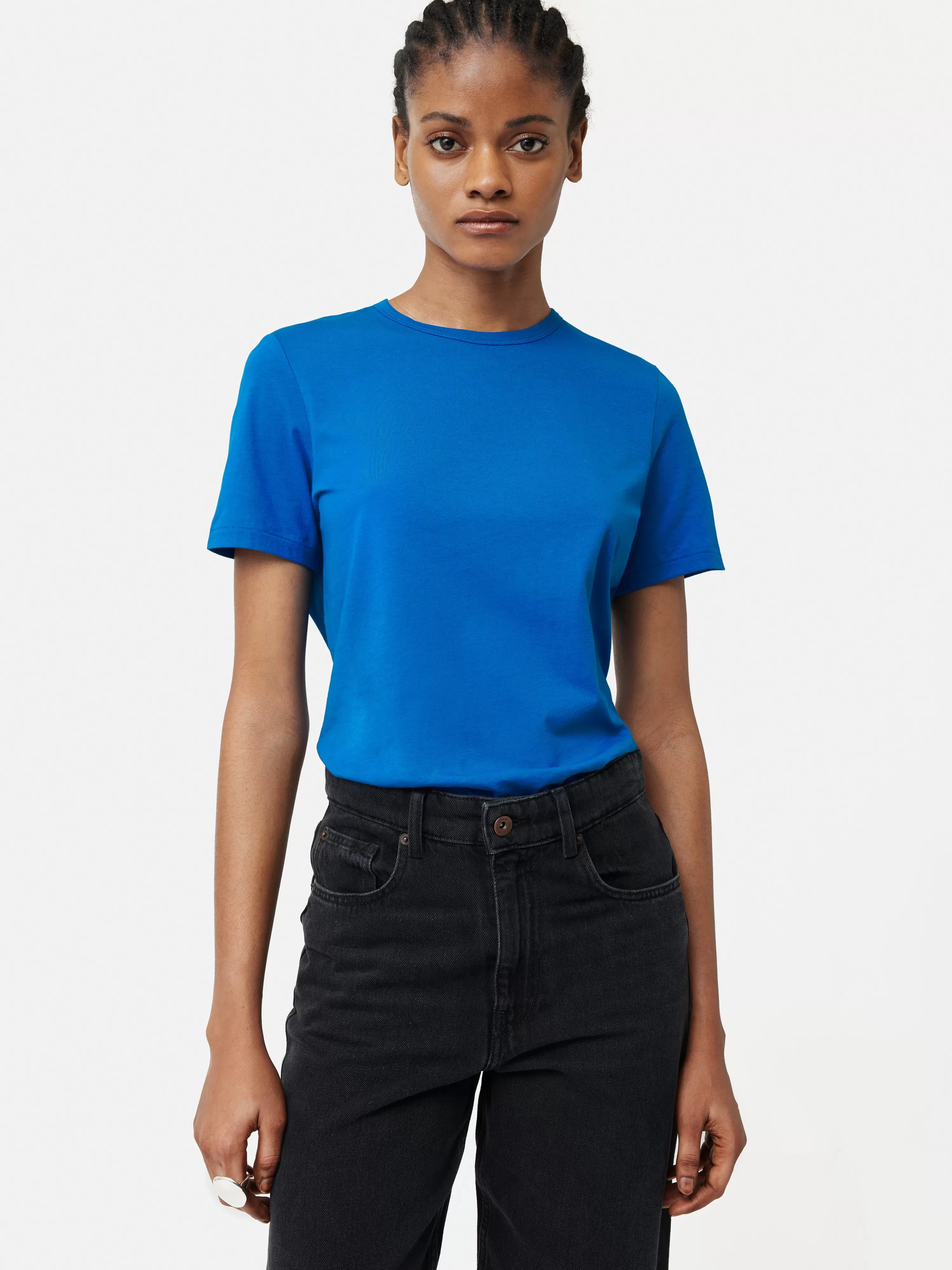 Jigsaw Supima Cotton Crew T-Shirt-Women Tops