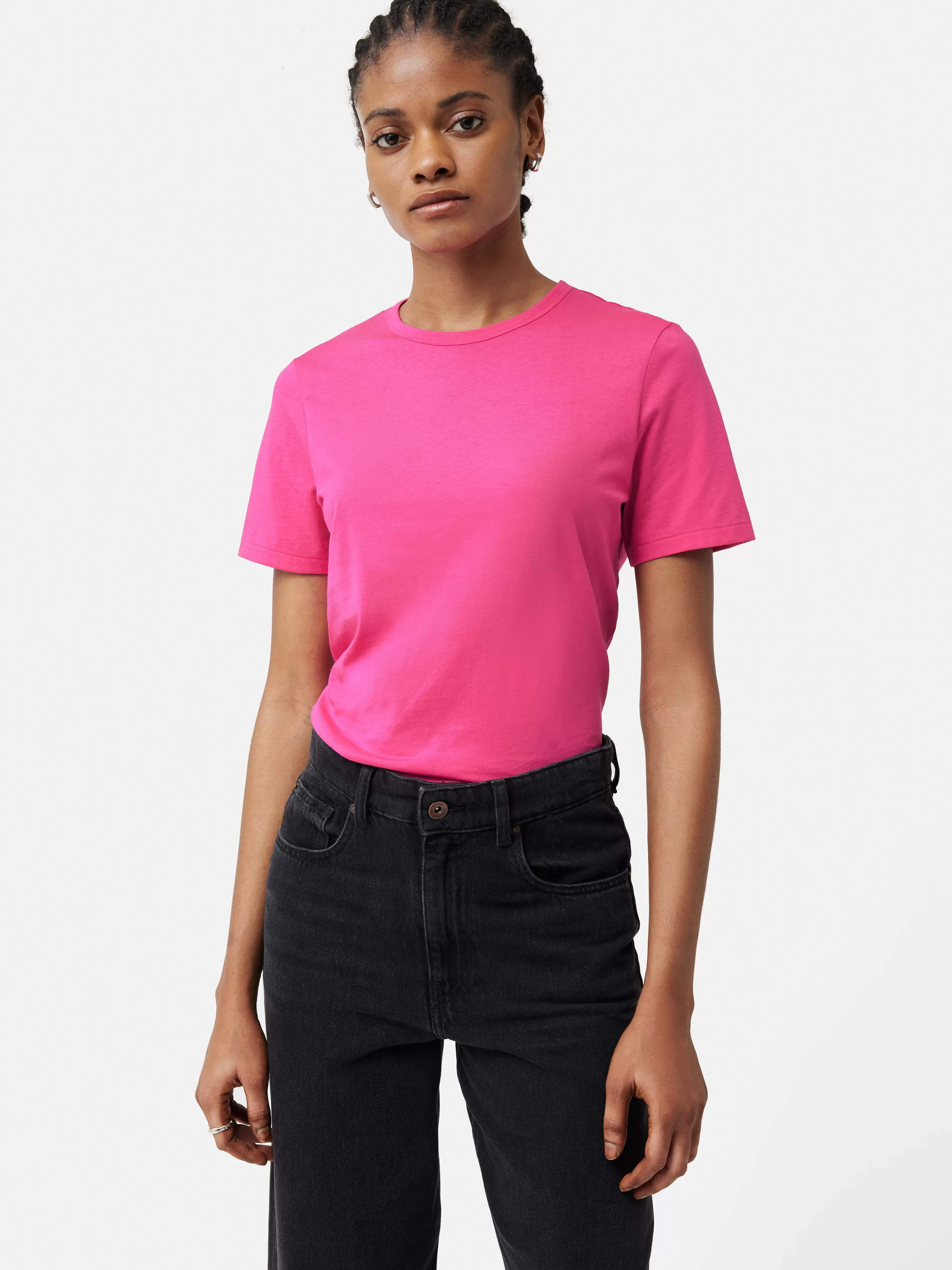 Jigsaw Supima Cotton Crew T-Shirt-Women Tops