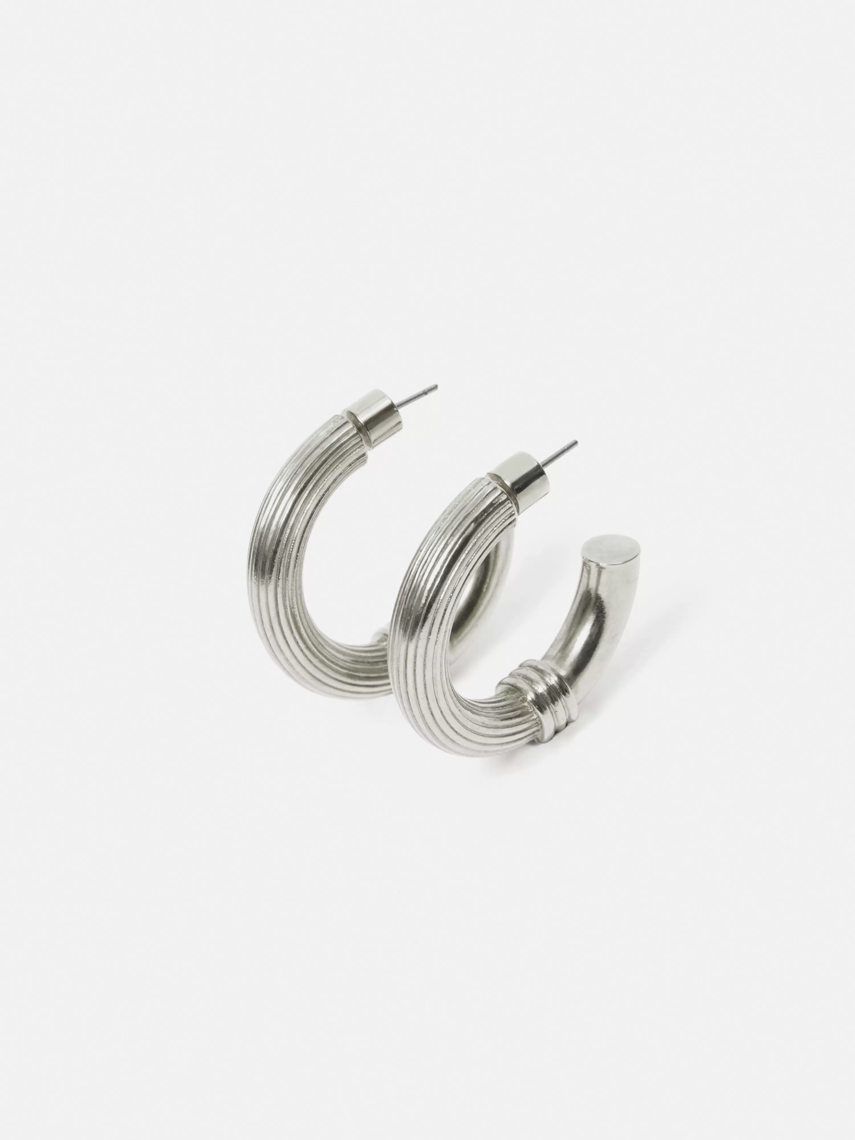 Jigsaw Textured Heritage Hoops-Women Jewellery