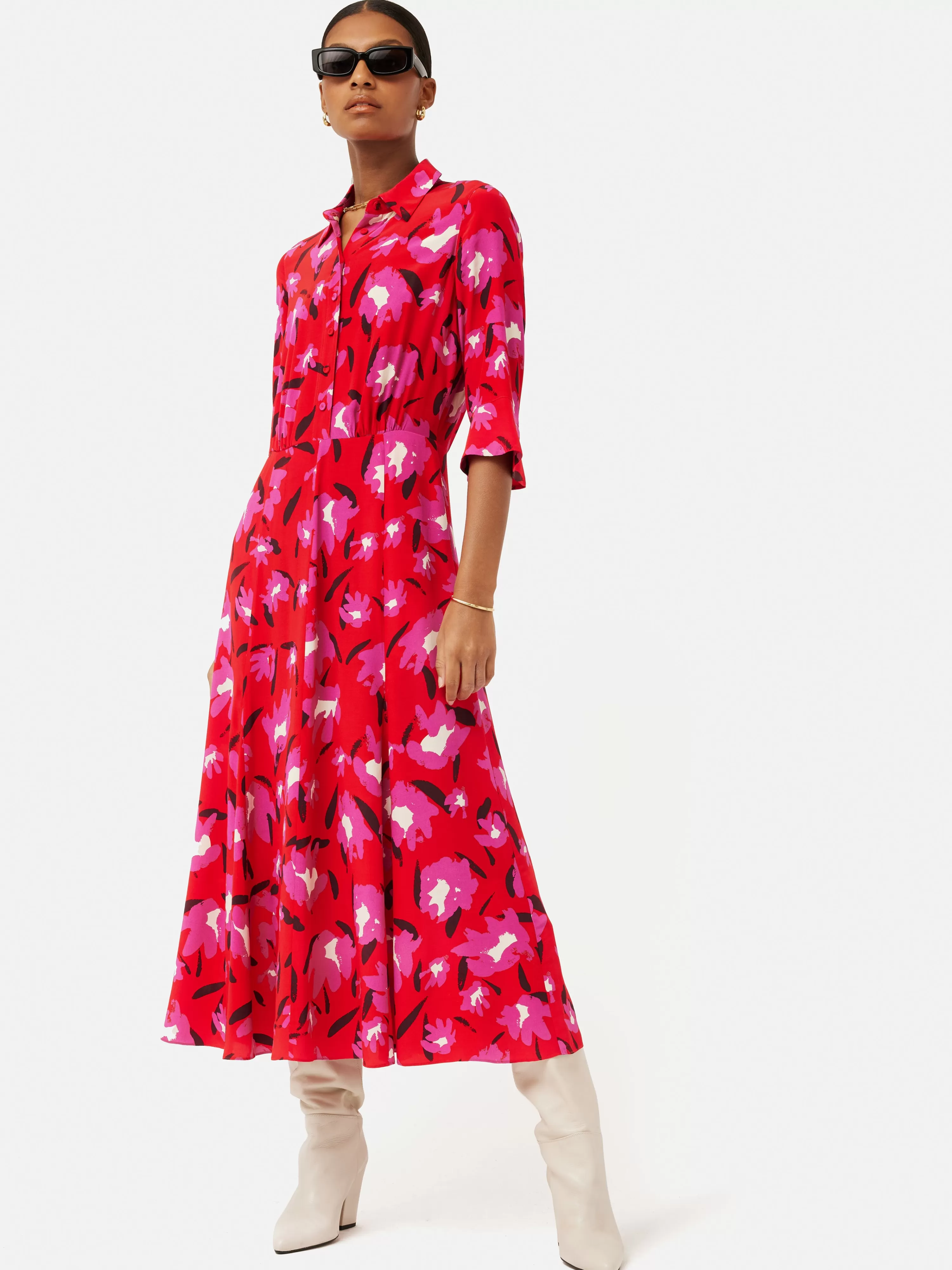 Jigsaw Wildcat Shirt Dress-Women Dresses & Jumpsuits