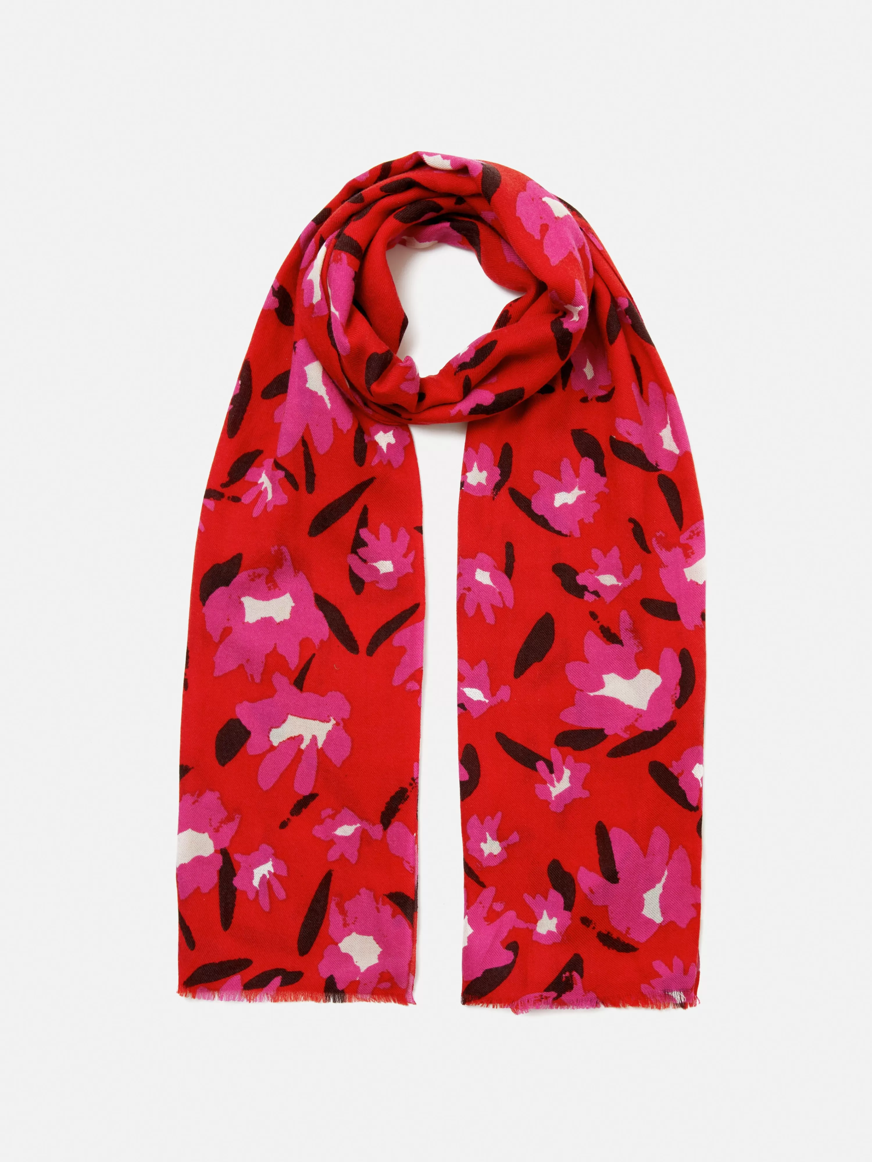 Jigsaw Wildcat Wool Silk Scarf-Women Ponchos & Scarves