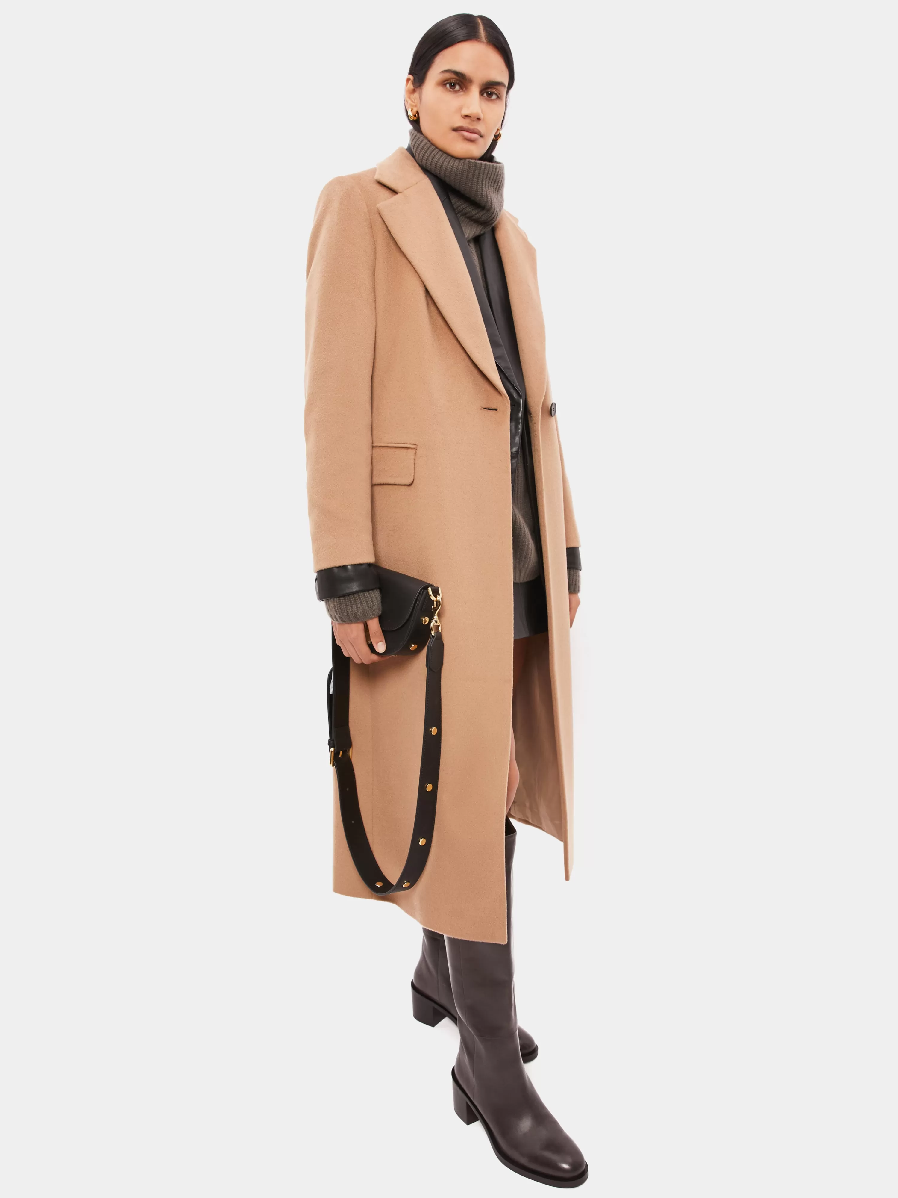 Jigsaw Wool Maxi City Coat-Women Coats & Jackets