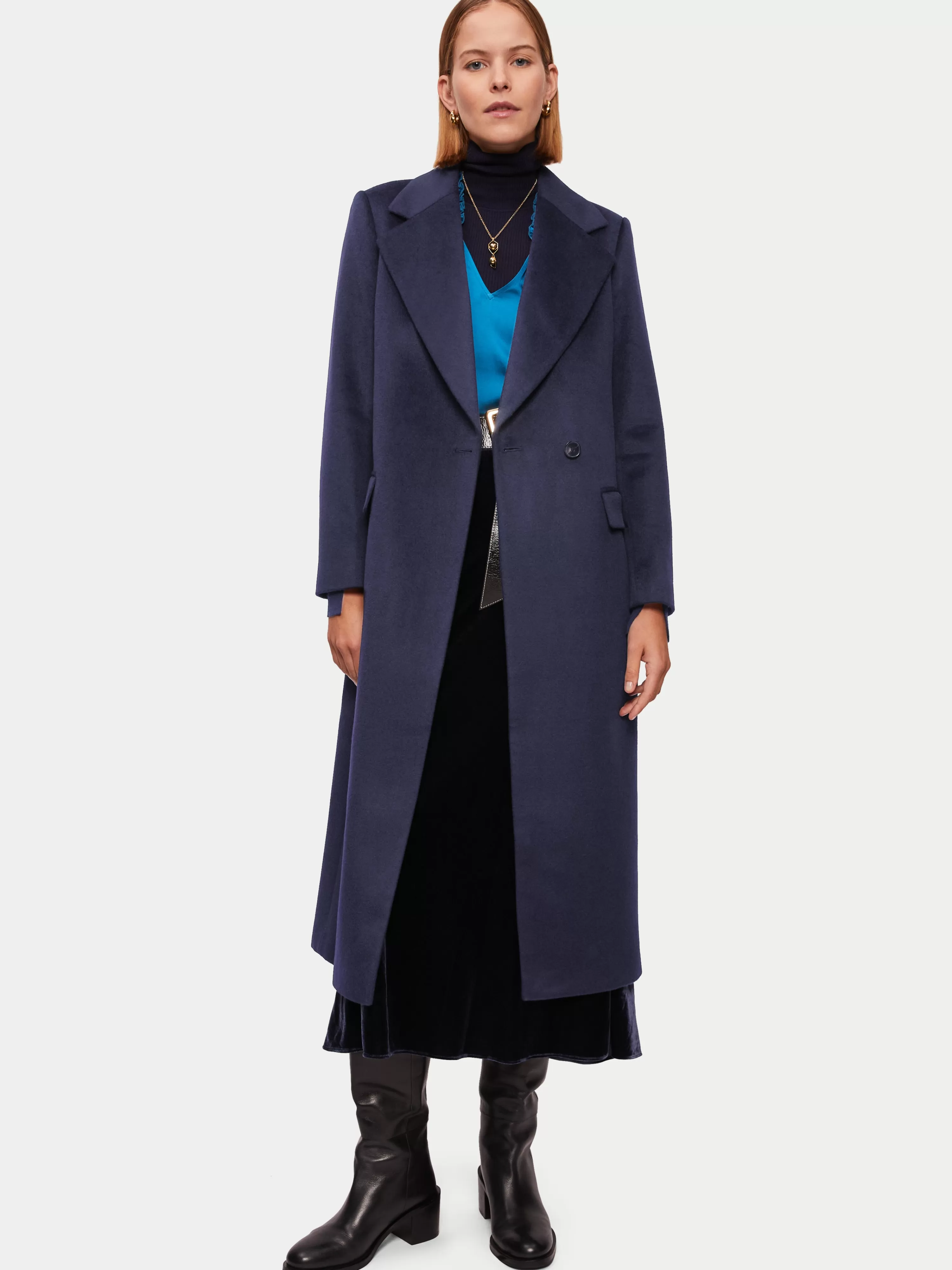 Jigsaw Wool Maxi City Coat-Women Coats & Jackets