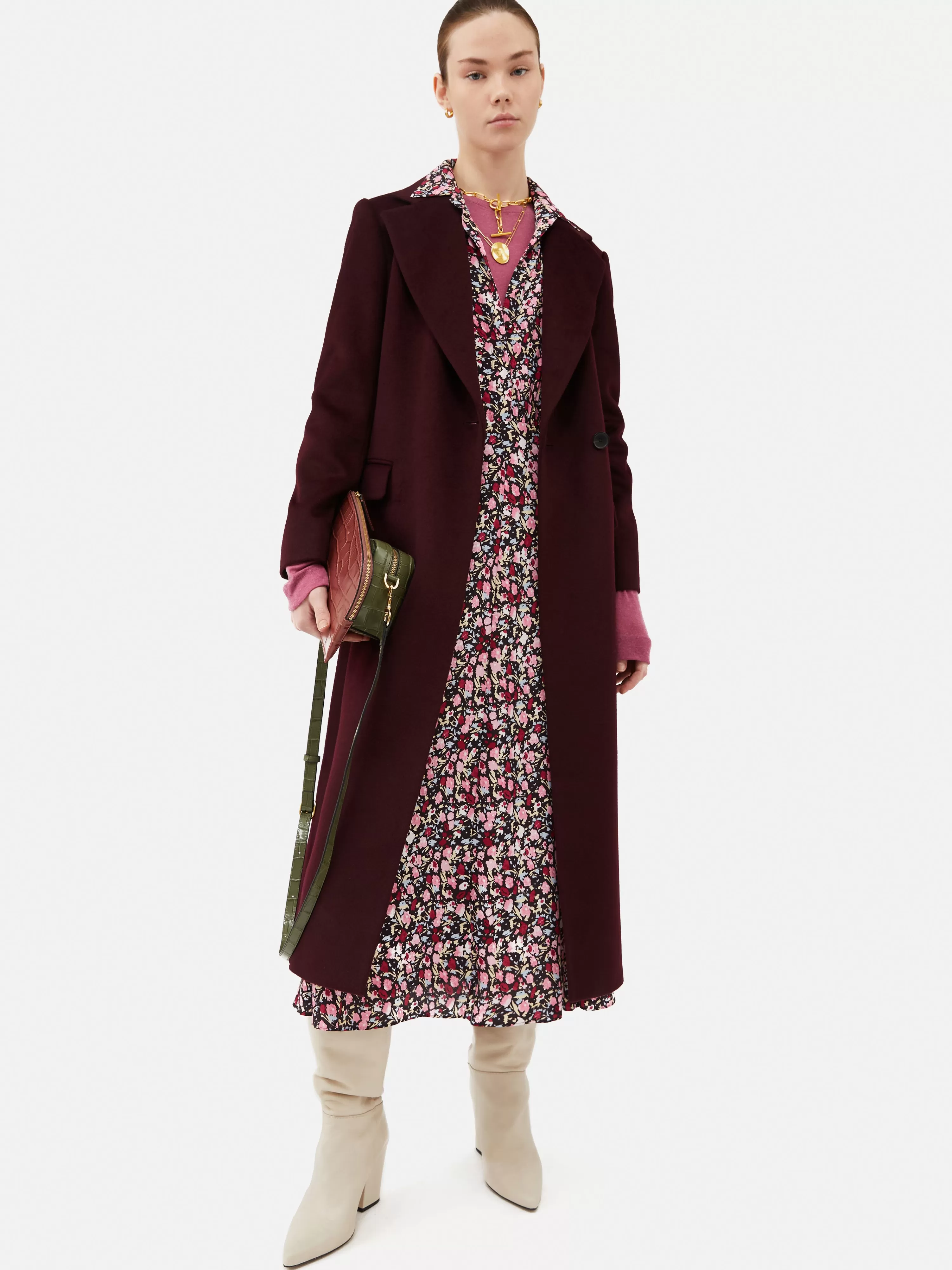 Jigsaw Wool Maxi City Coat-Women Coats & Jackets