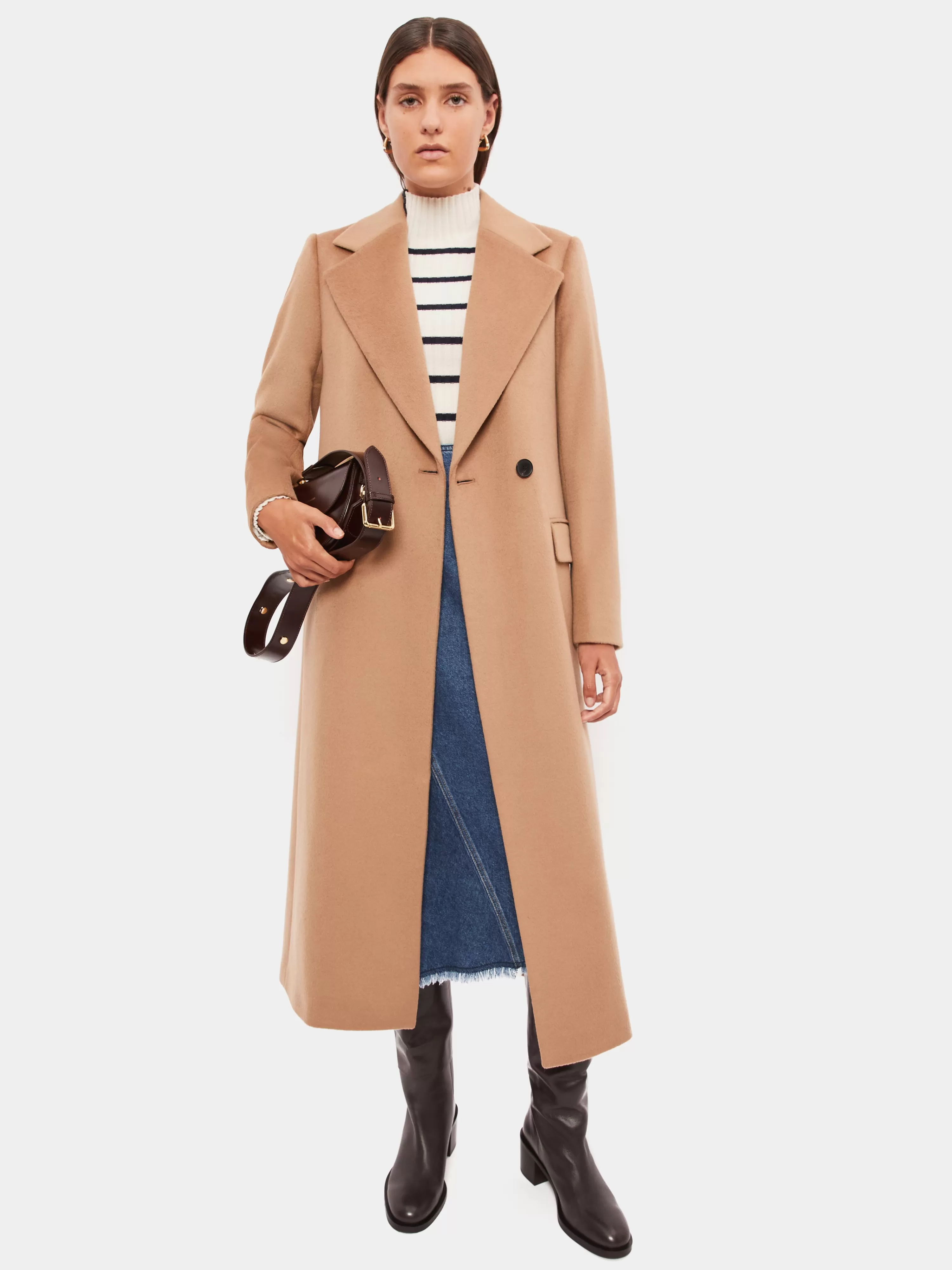 Jigsaw Wool Maxi City Coat-Women Coats & Jackets