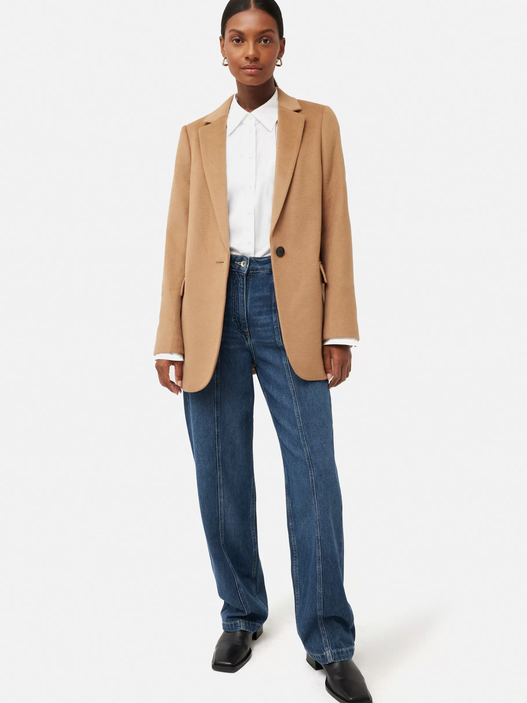 Jigsaw Denim-Beck Tailored Jean VintageMidBlue