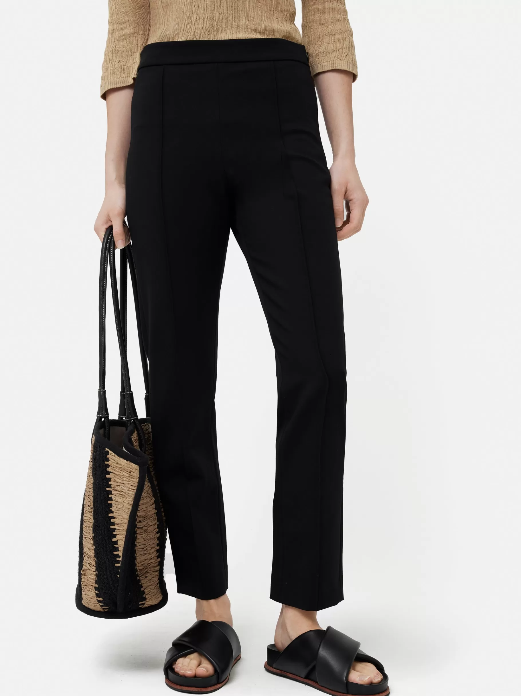 Jigsaw Trousers | Suits & Tailoring-Bi Stretch Cigarette Trouser Black