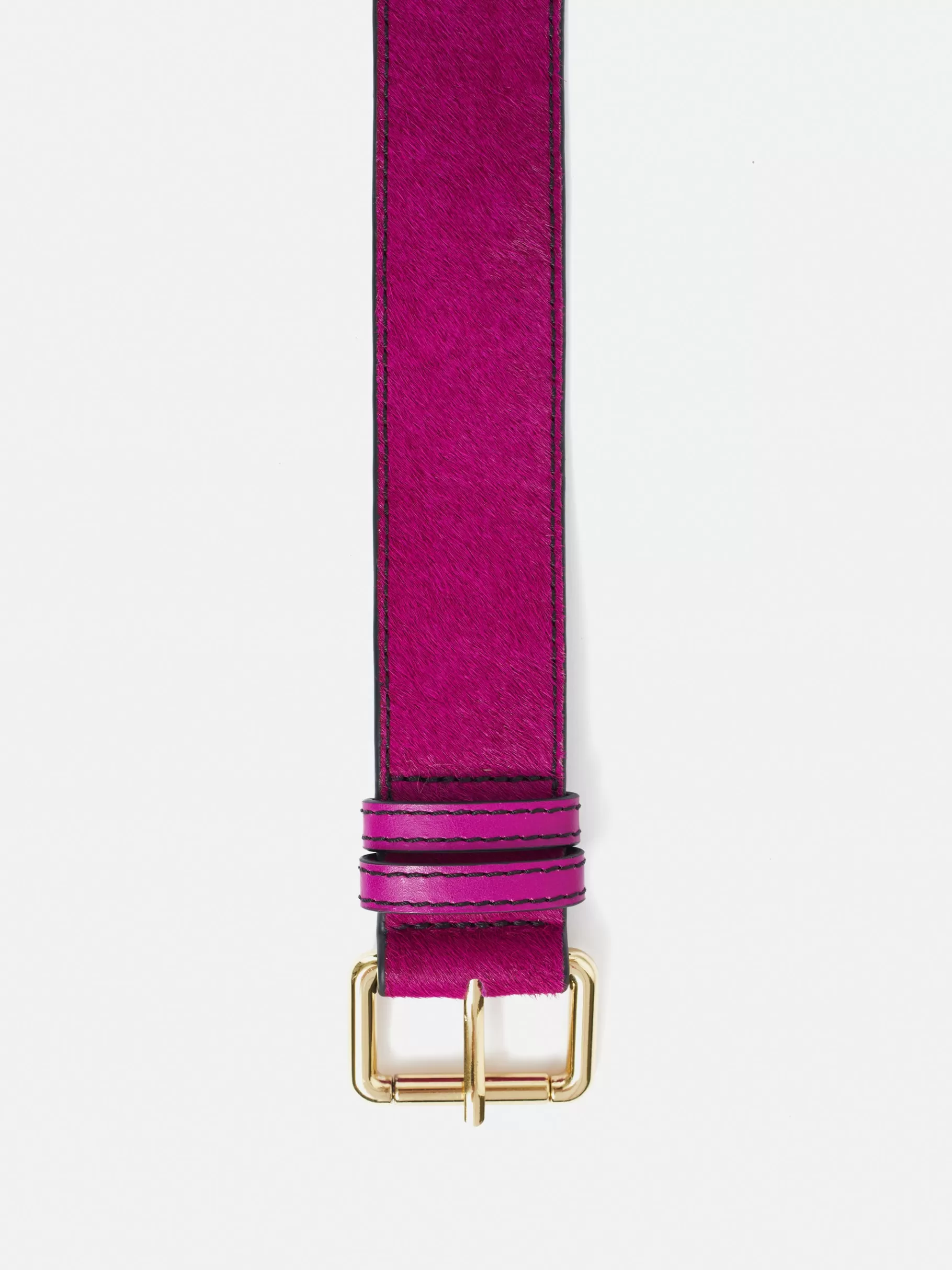 Jigsaw Belts | Leather-Calf Hair Jean Belt Pink