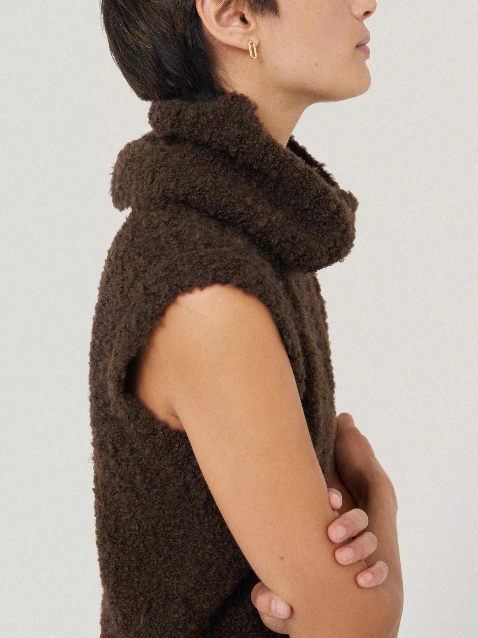 Jigsaw Pyjamas & Loungewear | Co-ords-Cosy Boucle Tank and Snood Brown
