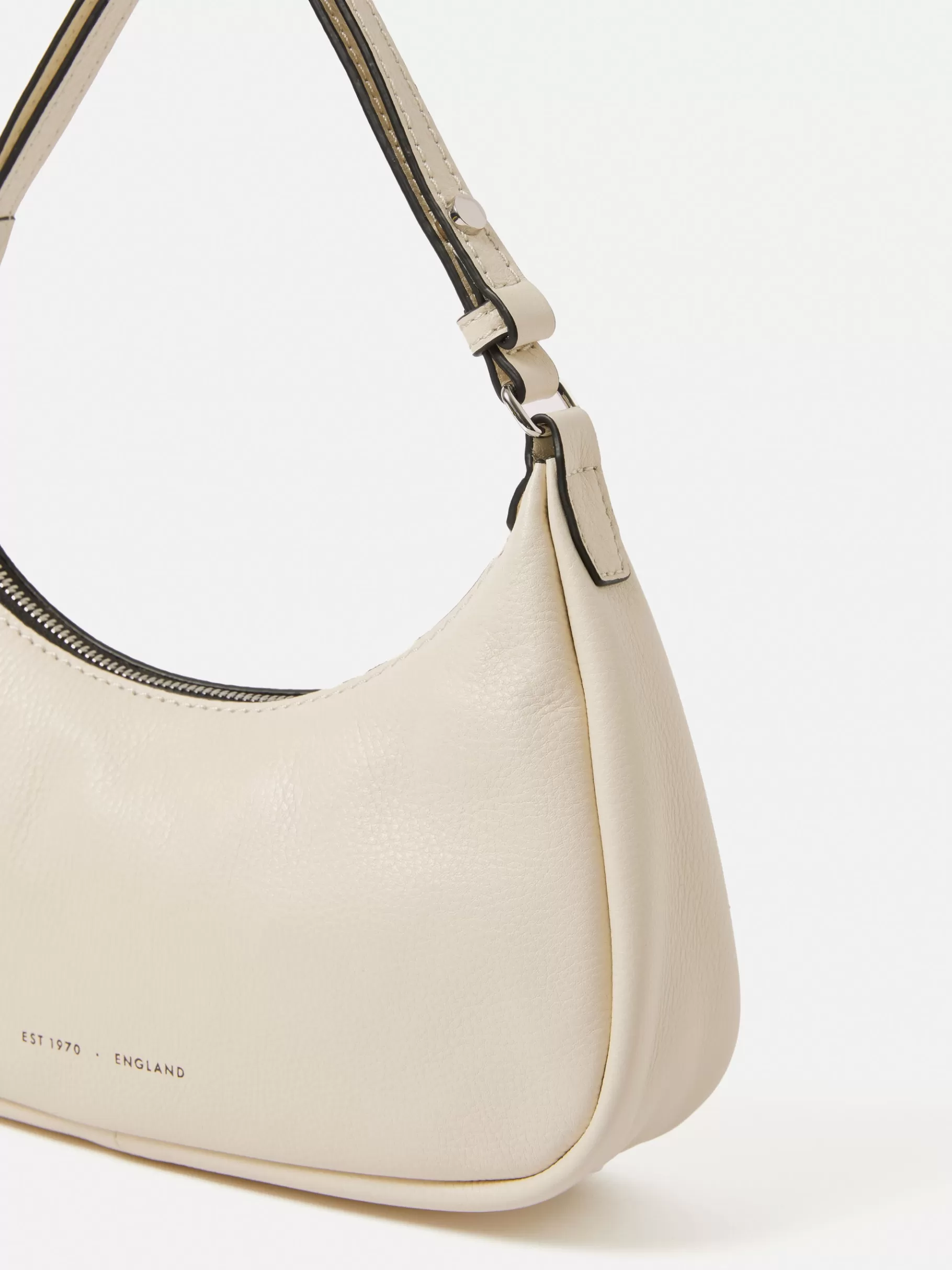 Jigsaw Bags | Leather-Crescent Bag Small OffWhite
