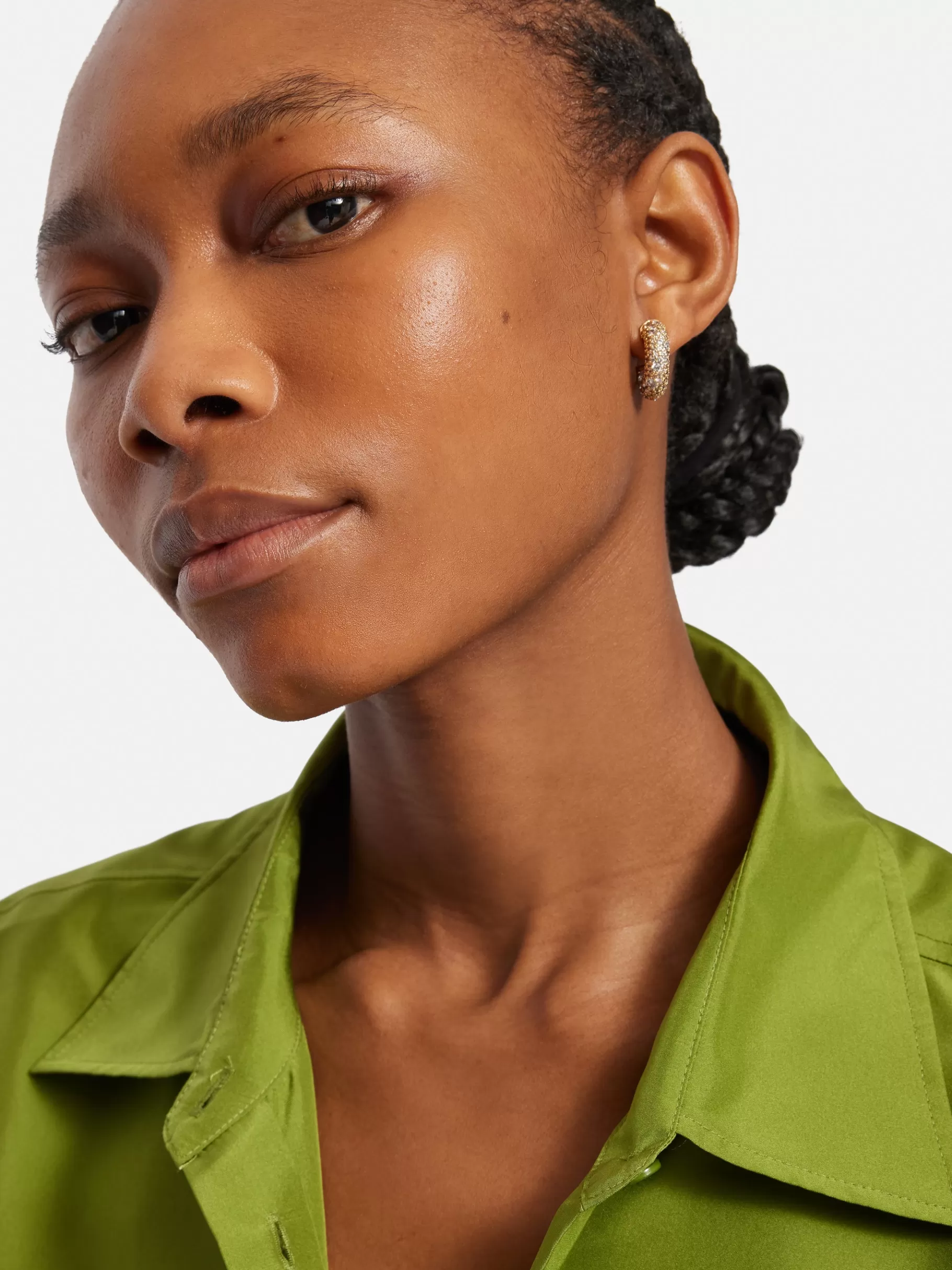 Jigsaw Jewellery | Party-Diamante Hoop Earrings Gold
