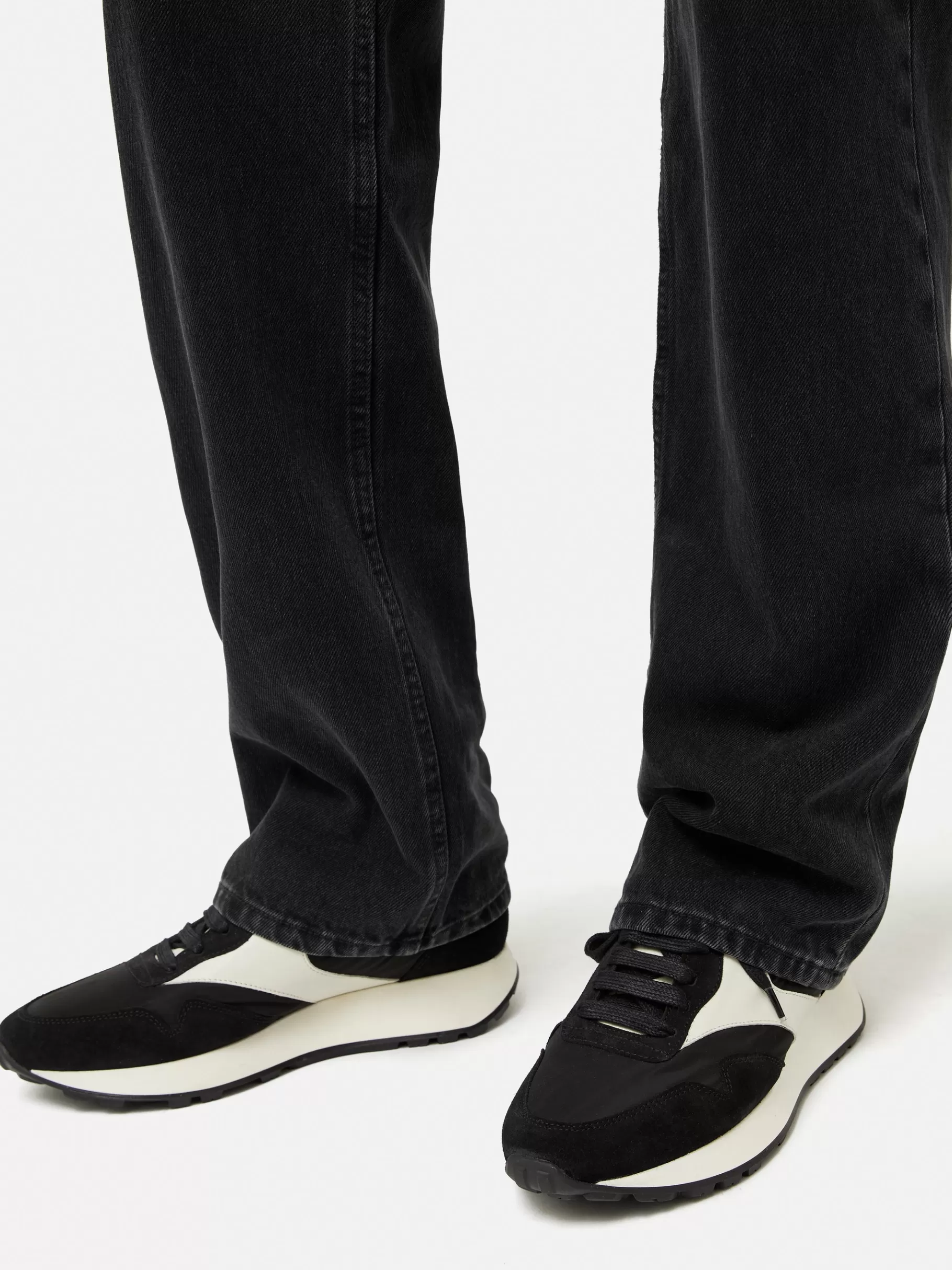 Jigsaw Trainers | Flats-Finsbury Vintage Runner Trainer Black
