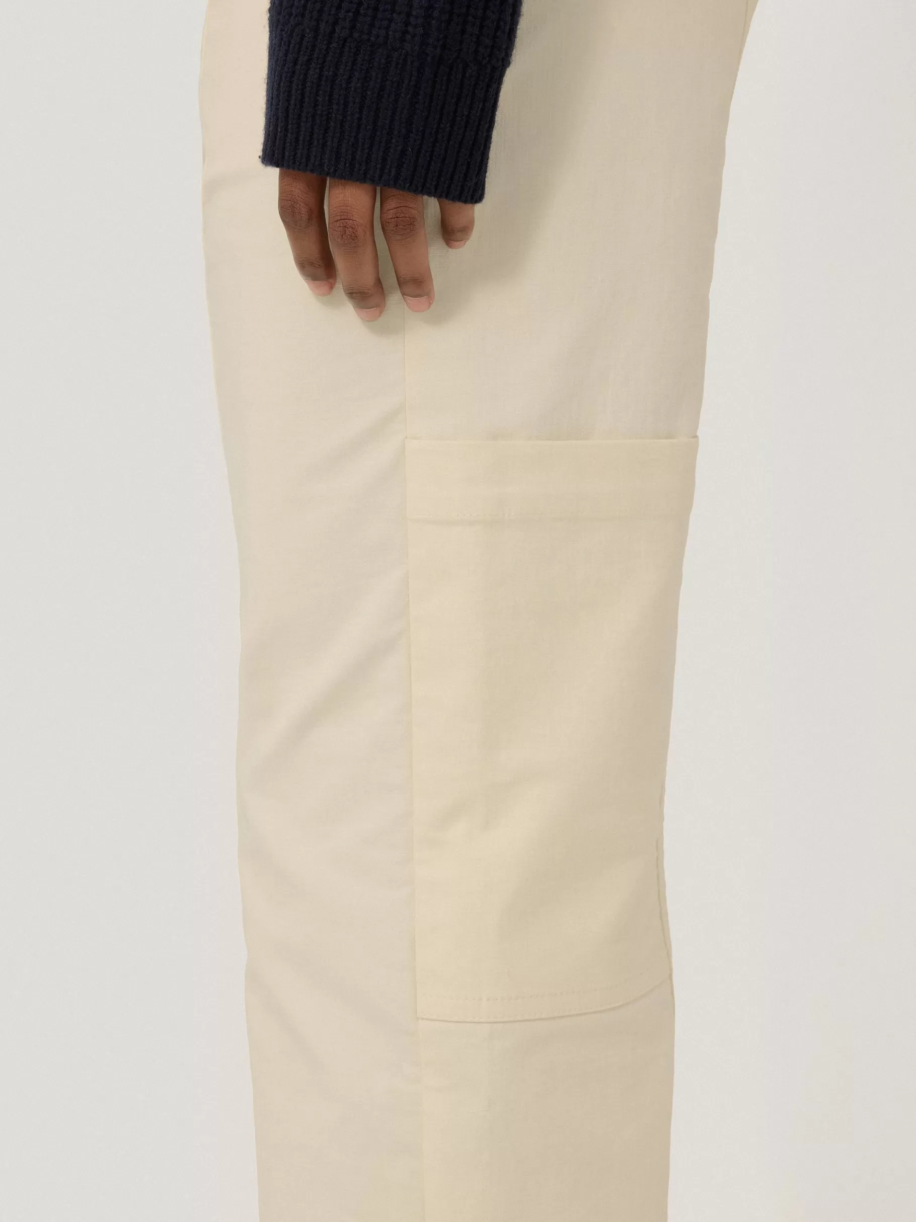 Jigsaw Trousers-Hatton Cropped Trouser Cream