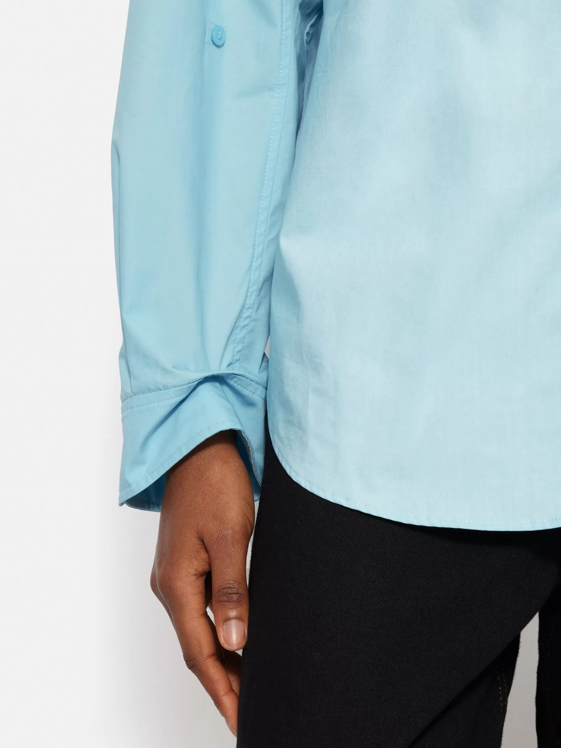 Jigsaw Shirts & Tops-Heritage Cotton Relaxed Shirt Blue