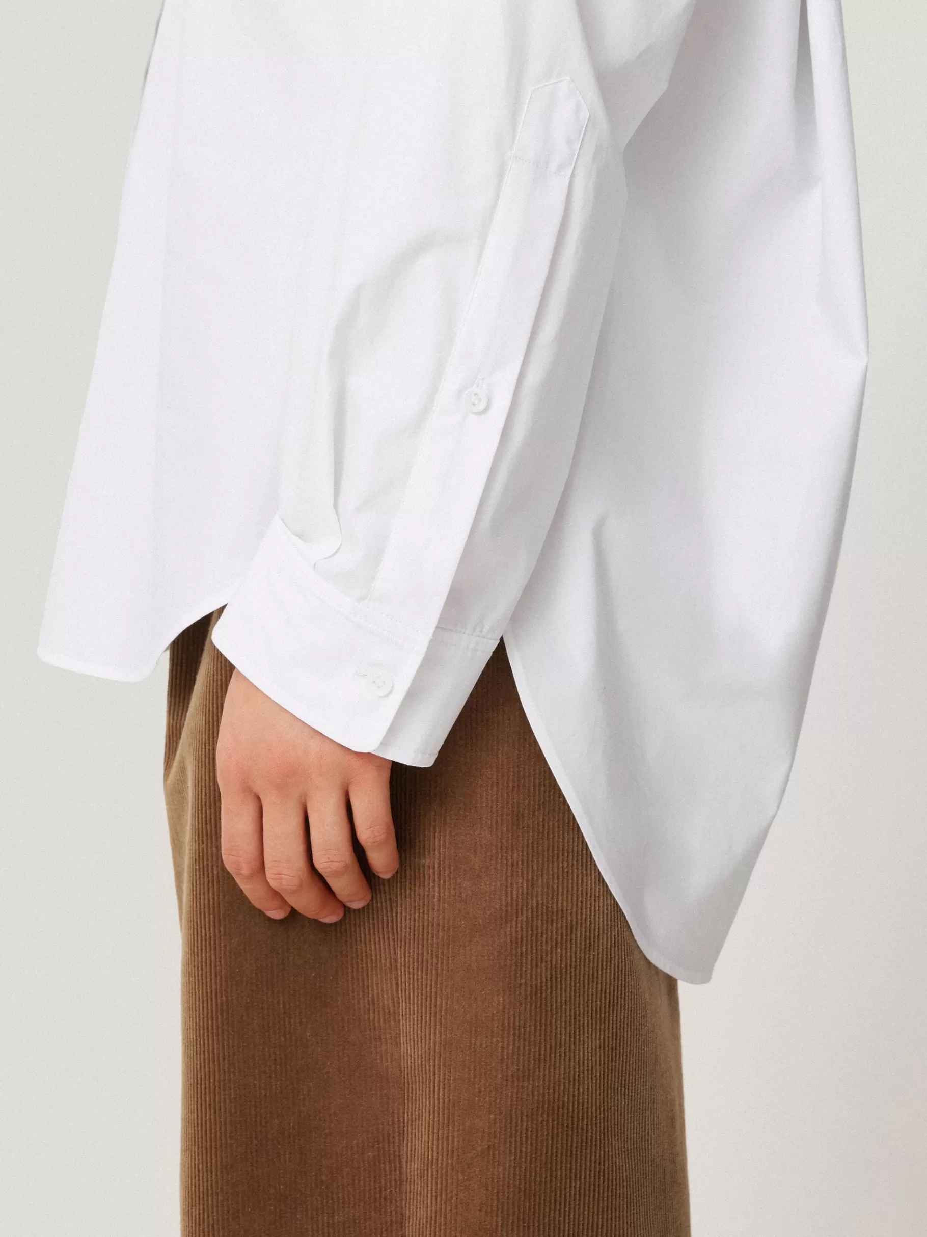Jigsaw Shirts & Tops-Heritage Cotton Relaxed Shirt White