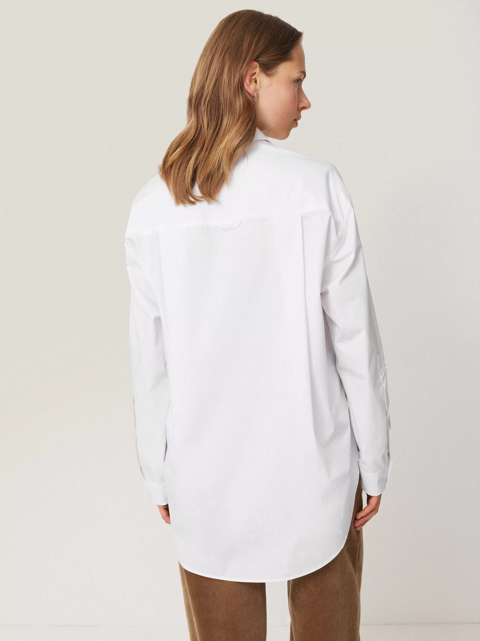 Jigsaw Shirts & Tops-Heritage Cotton Relaxed Shirt White
