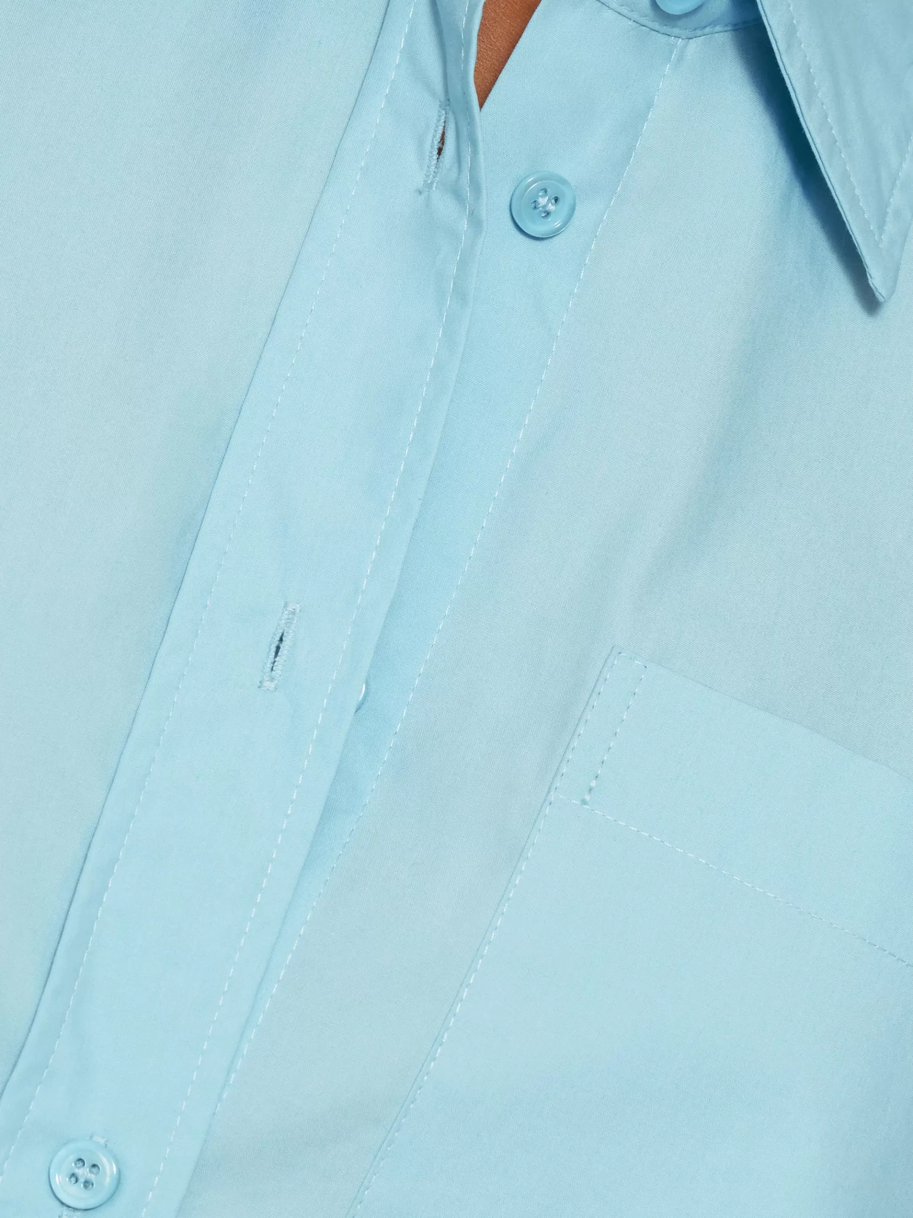 Jigsaw Shirts & Tops-Heritage Cotton Relaxed Shirt Blue