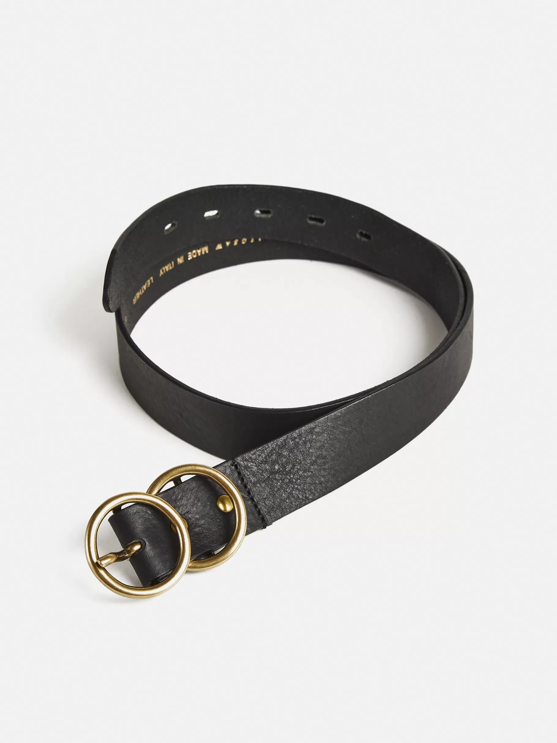 Jigsaw Leather | Belts-Italian Leather Carlos Belt Black