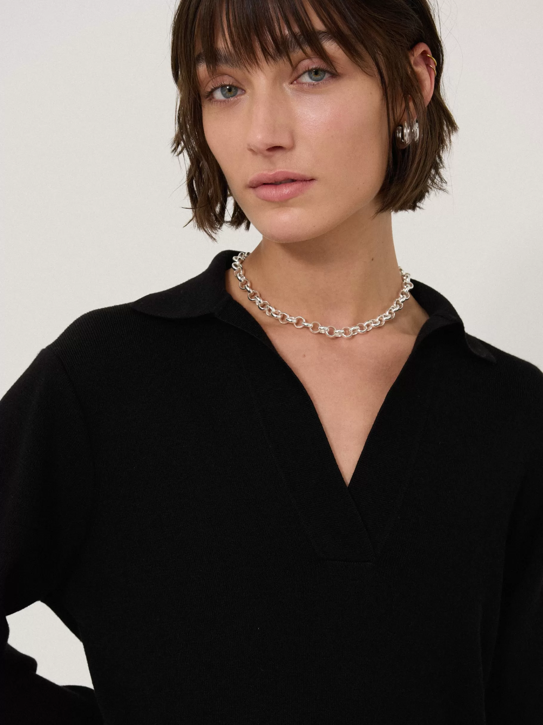 Jigsaw Dresses & Jumpsuits-Knitted Kaftan Tunic Black
