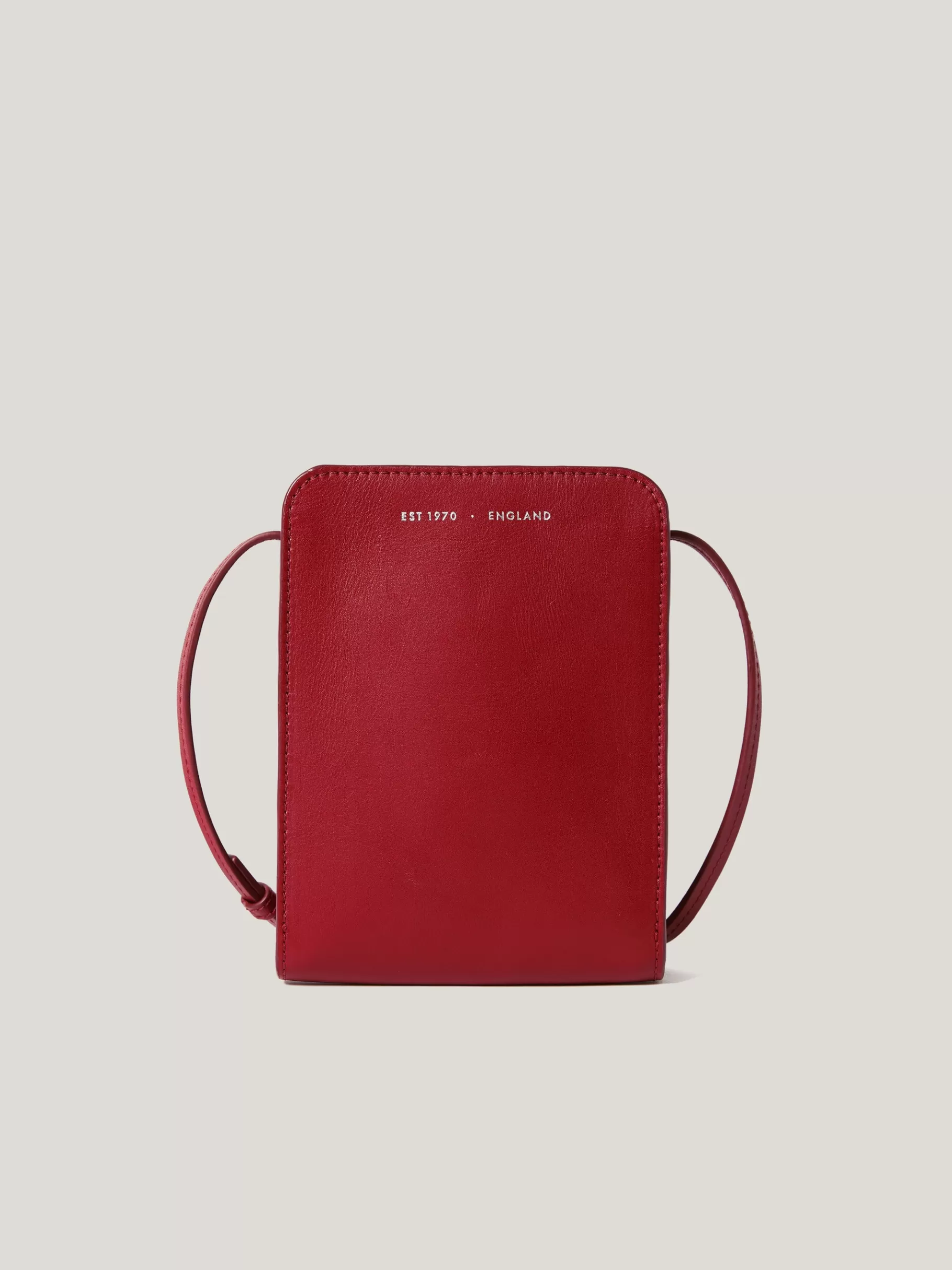 Jigsaw Wallets & Card Holders | Bags-Leather Crossbody Phone Bag Red