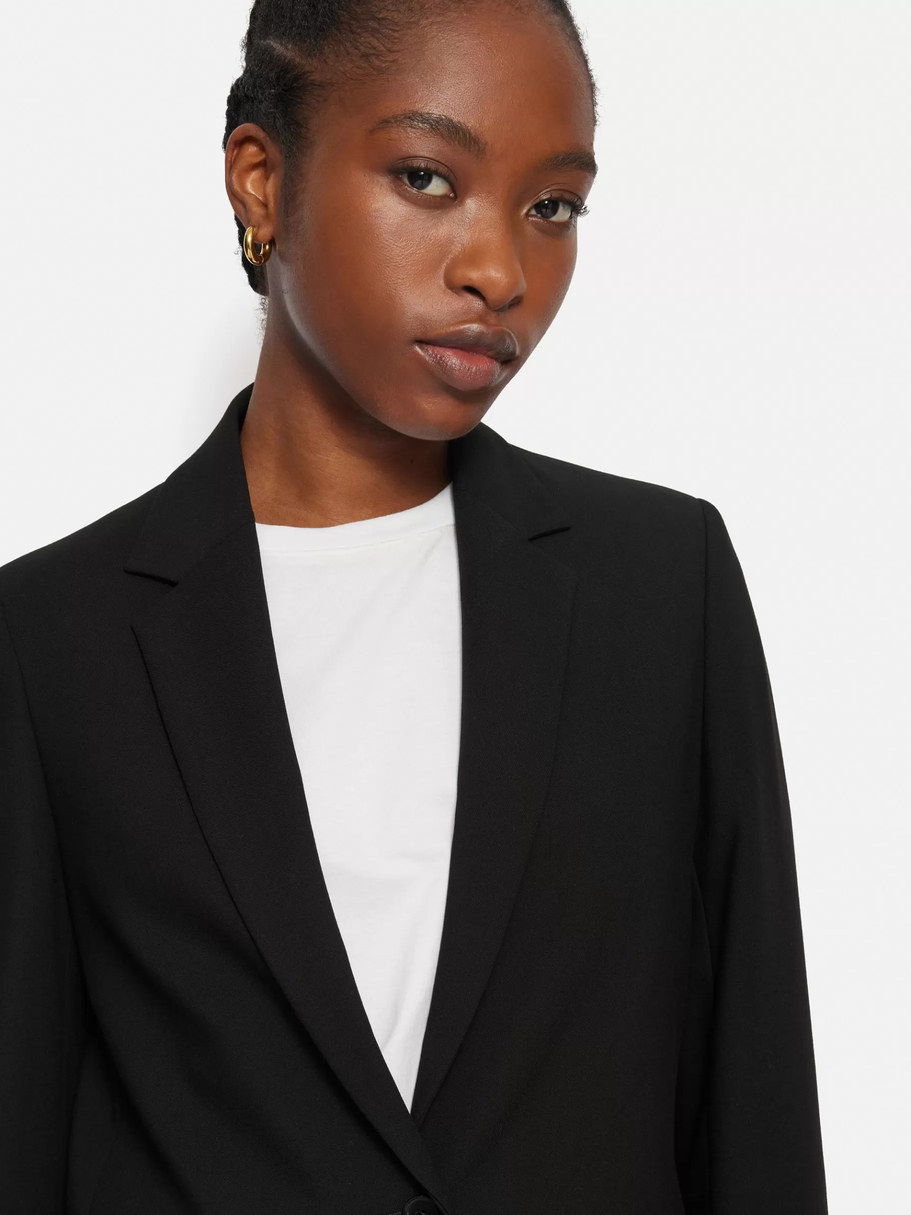 Jigsaw Suits & Tailoring | Co-ords-Modern Crepe Brook Blazer Black