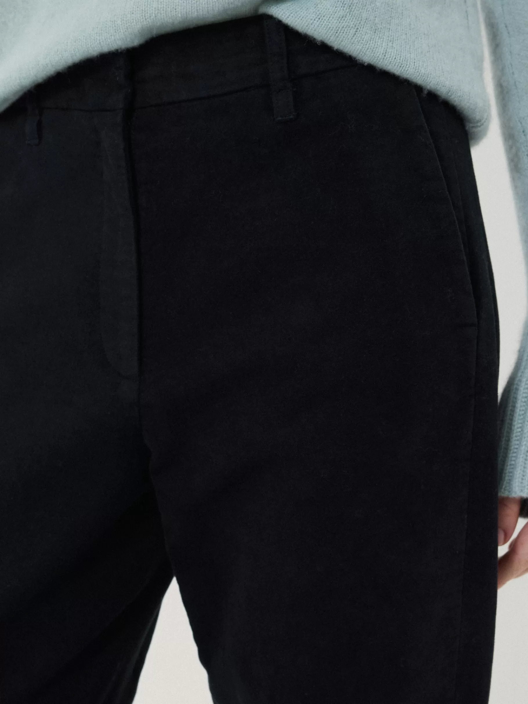 Jigsaw Trousers-Nevis Moleskin Trouser Navy