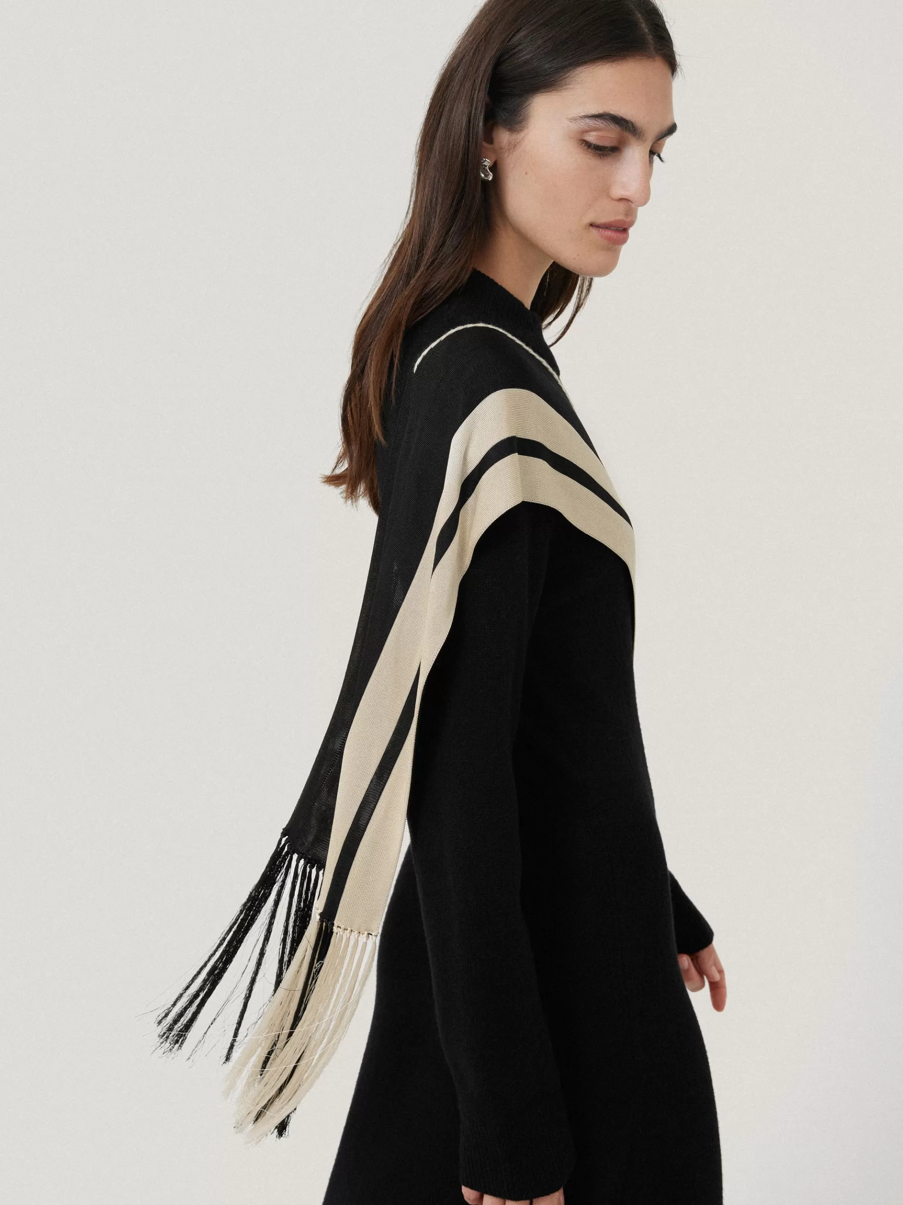 Jigsaw Dresses & Jumpsuits | Party-Opera Scarf Knitted Dress Black