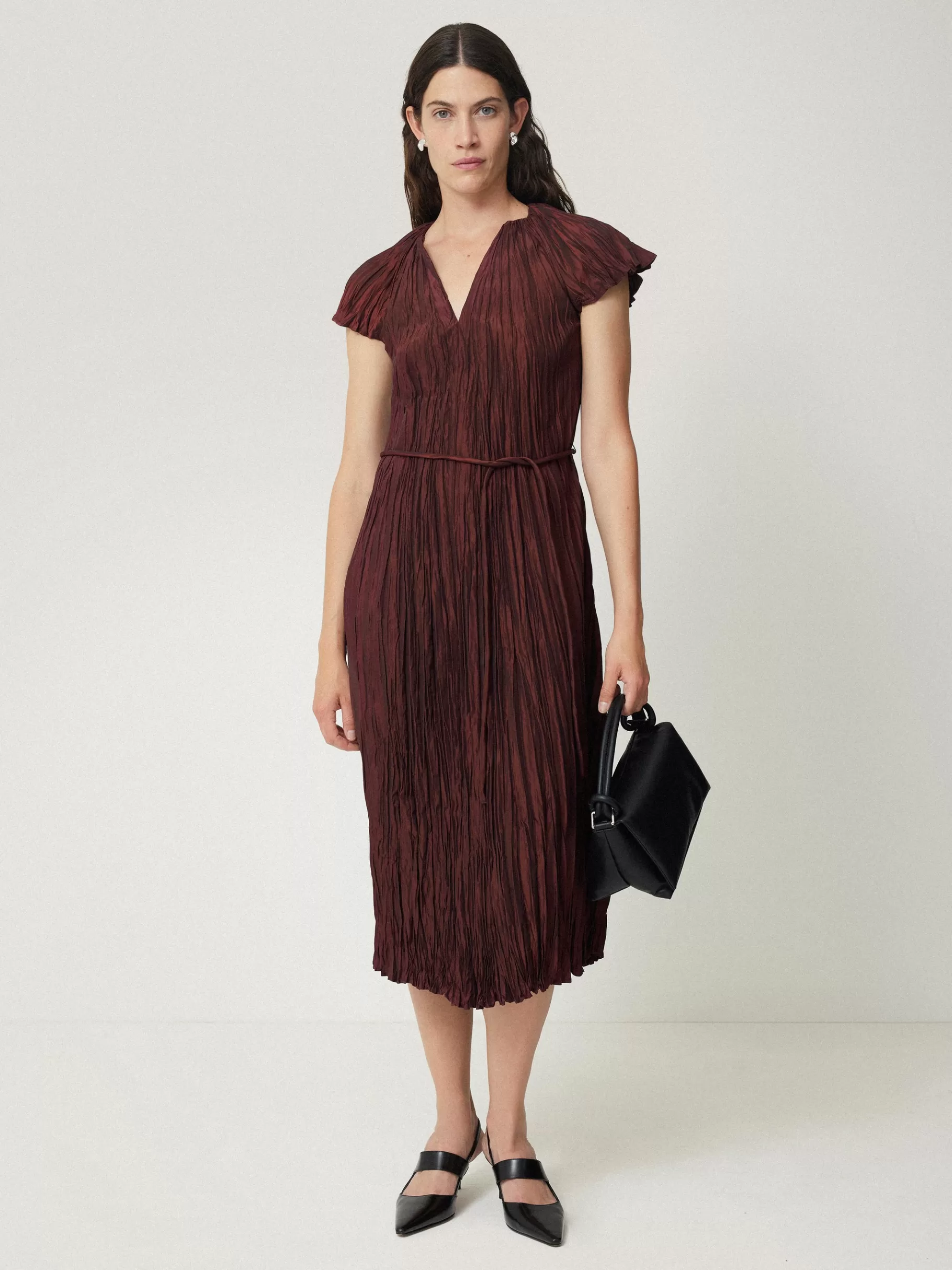Jigsaw Dresses & Jumpsuits | Party-Plisse Belted Dress Red