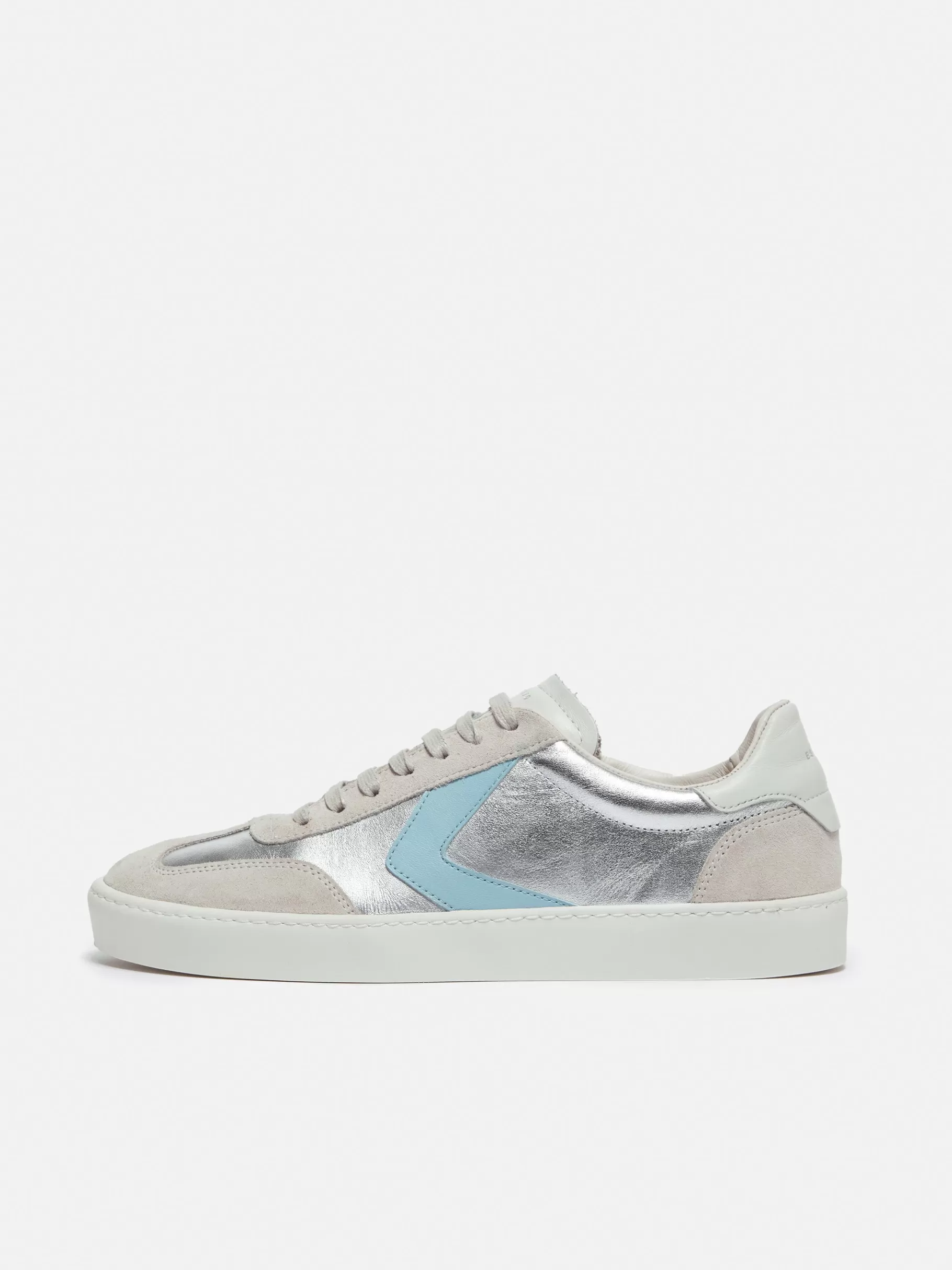 Jigsaw Trainers | Flats-Portland Vintage Classic Trainer Silver