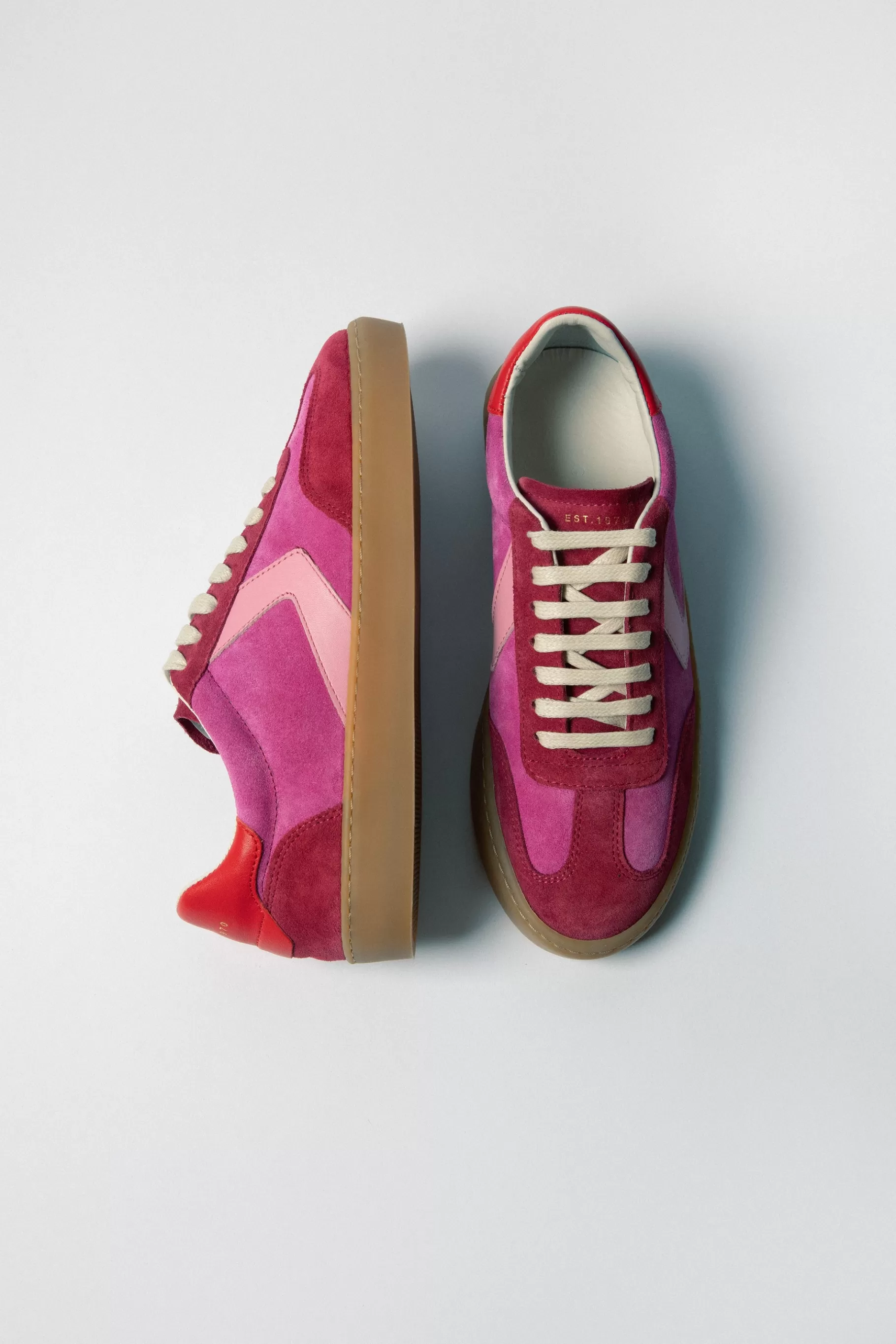 Jigsaw Trainers | Flats-Portland Vintage Classic Trainer Pink