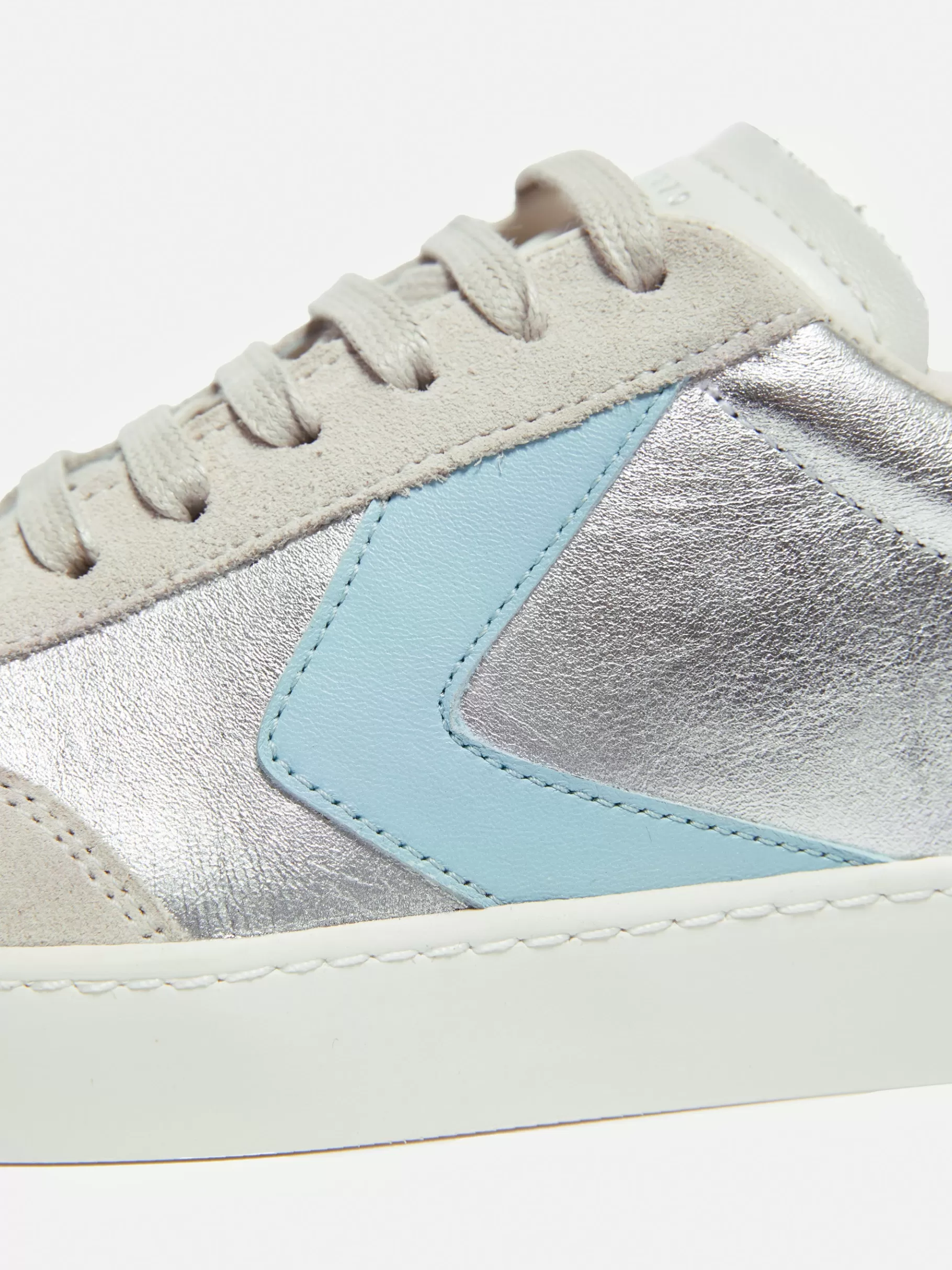 Jigsaw Trainers | Flats-Portland Vintage Classic Trainer Silver