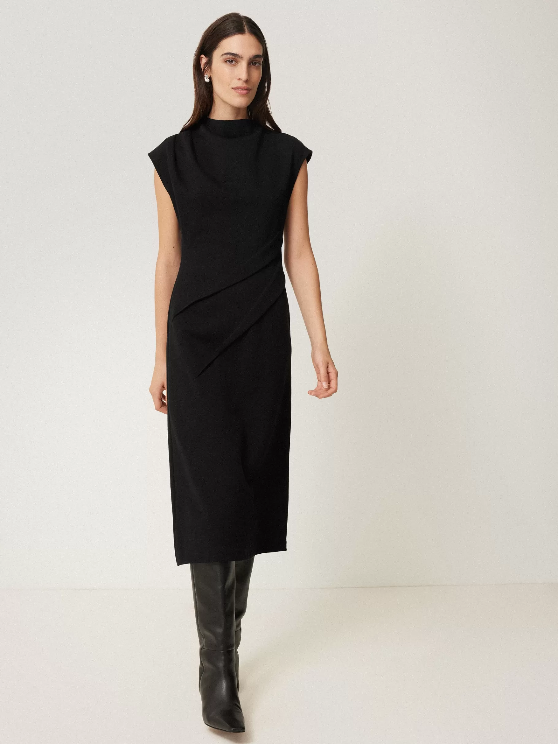 Jigsaw Dresses & Jumpsuits-Structured Dart Dress Black