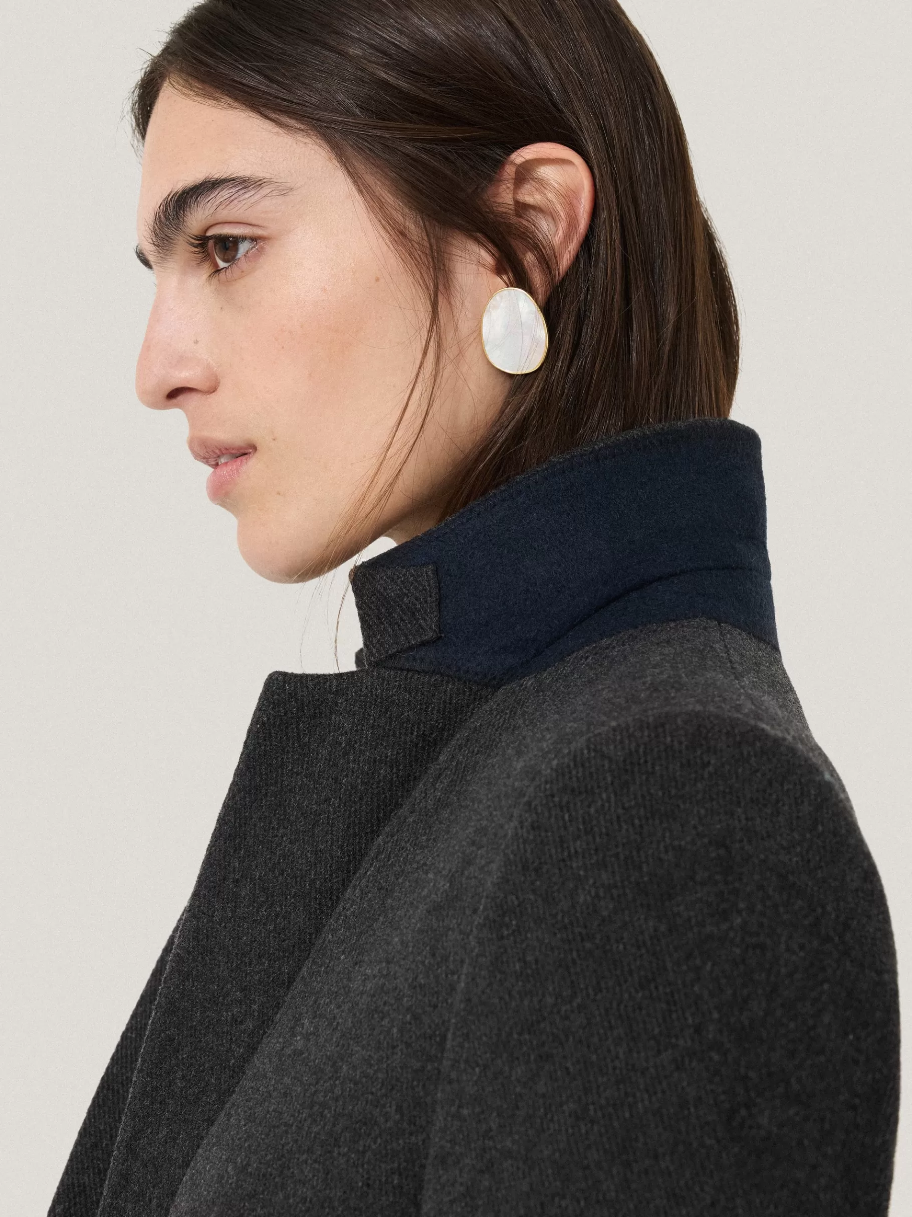 Jigsaw Coats & Jackets-Wool Blend City Coat Grey