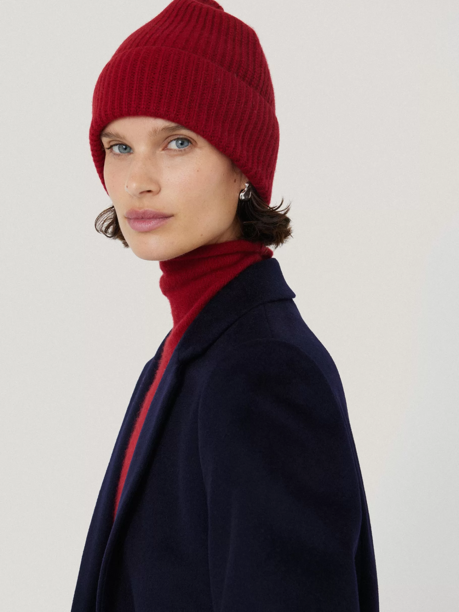 Jigsaw Hats & Gloves | Knitwear & Cashmere-Wool Cashmere Blend Beanie Red