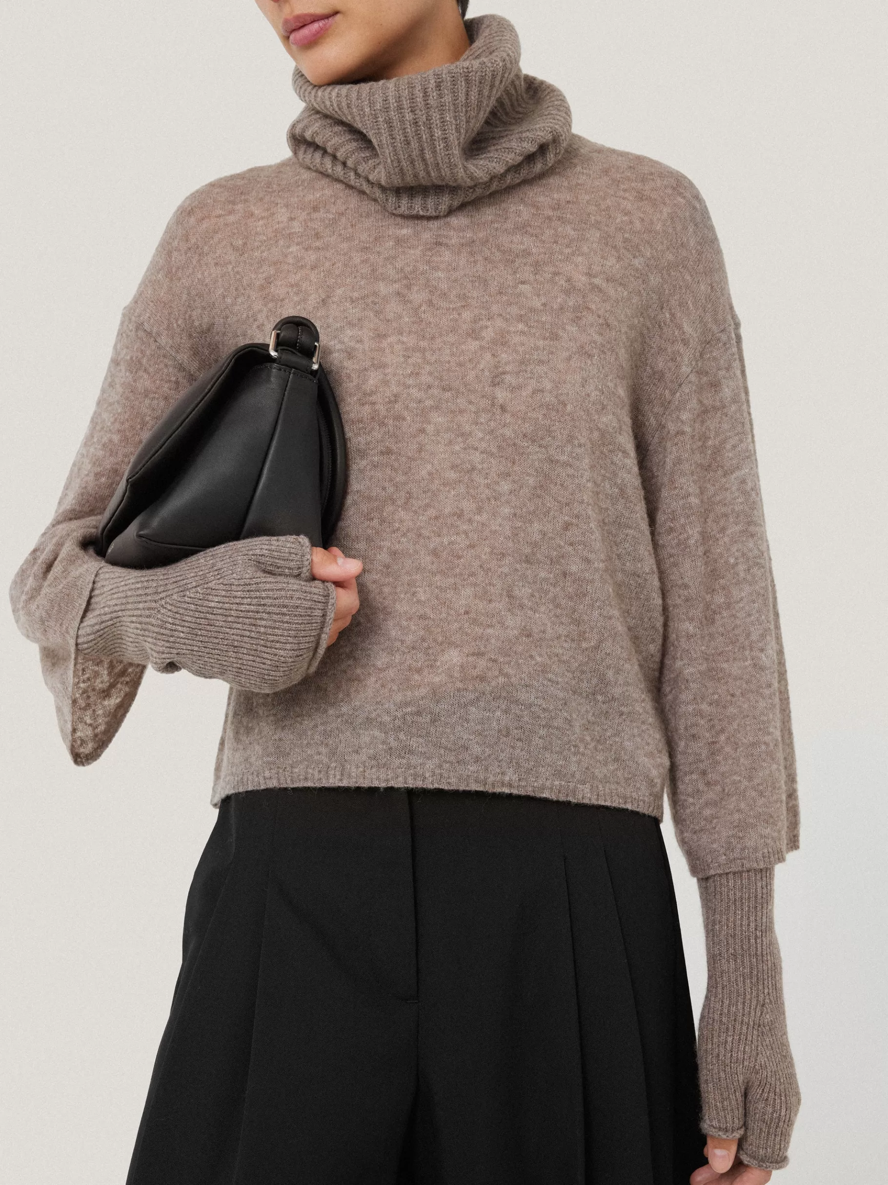 Jigsaw Hats & Gloves | Knitwear & Cashmere-Wool Cashmere Blend Mittens Oatmeal