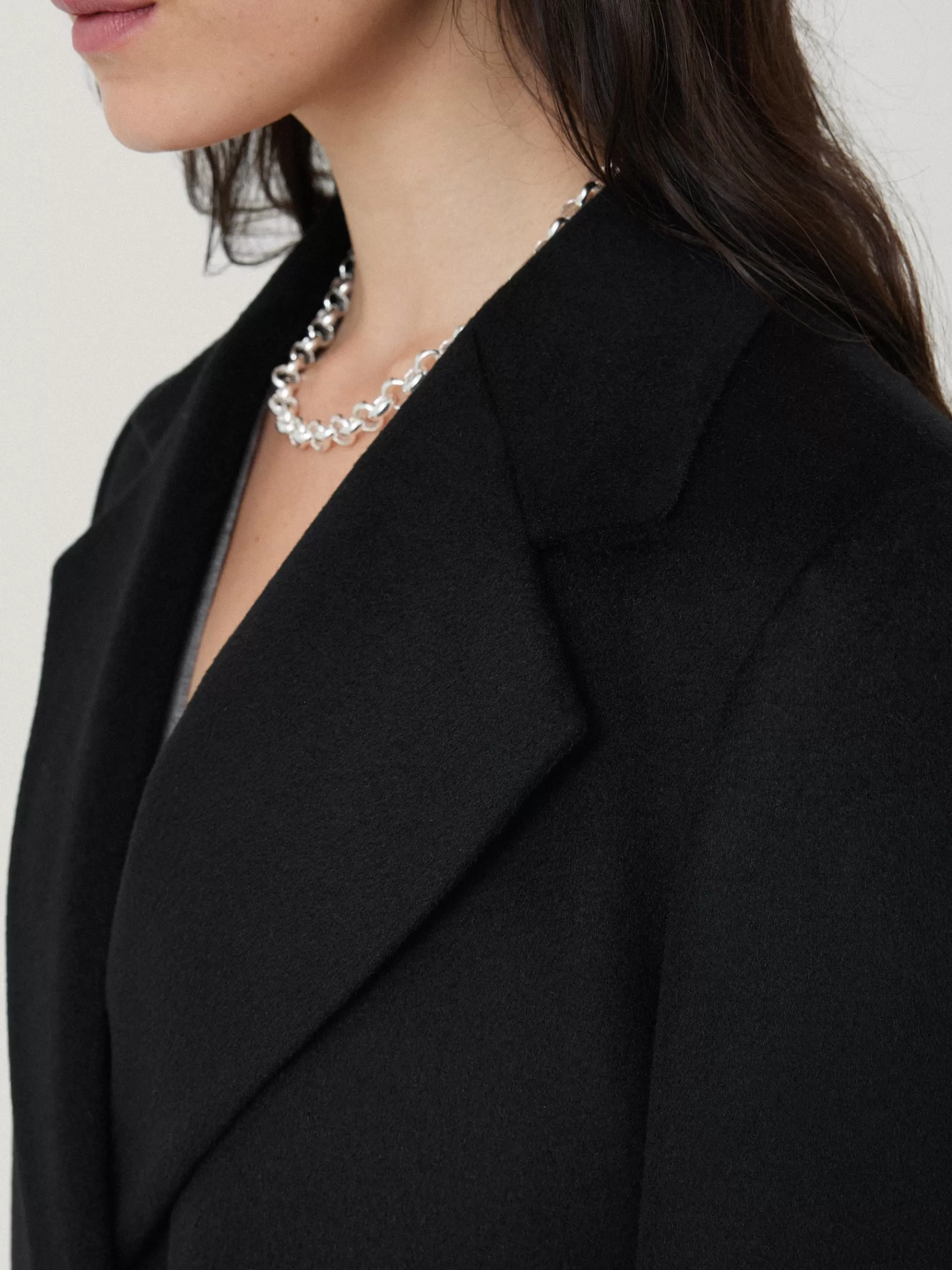 Jigsaw Coats & Jackets-Wool Maxi City Coat Black