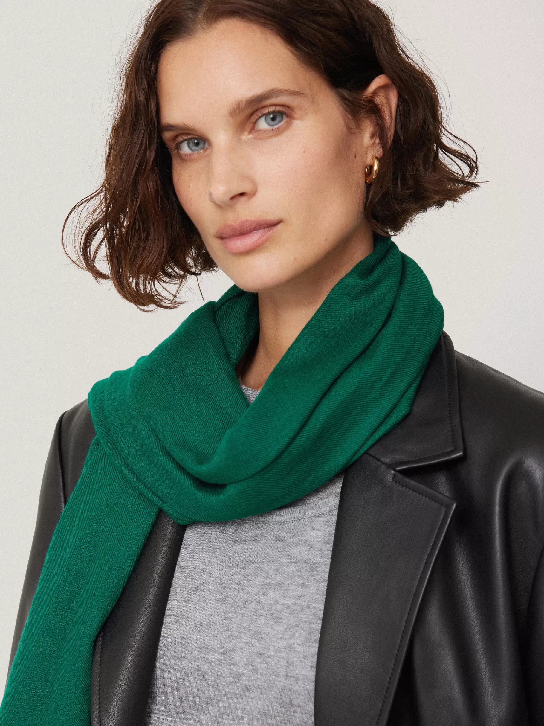 Jigsaw Ponchos & Scarves | Knitwear & Cashmere-Wool Silk Pashmina Green